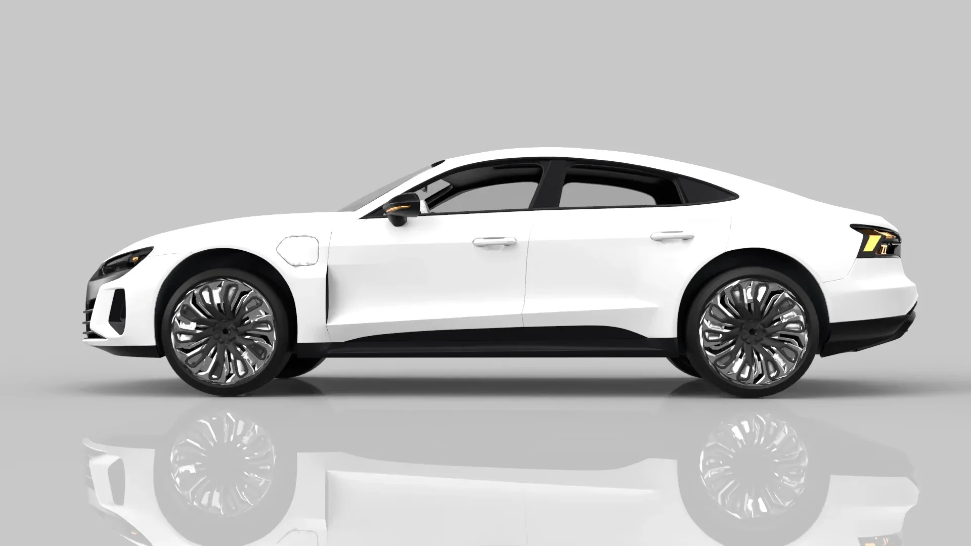 Modern Sedan Car Model