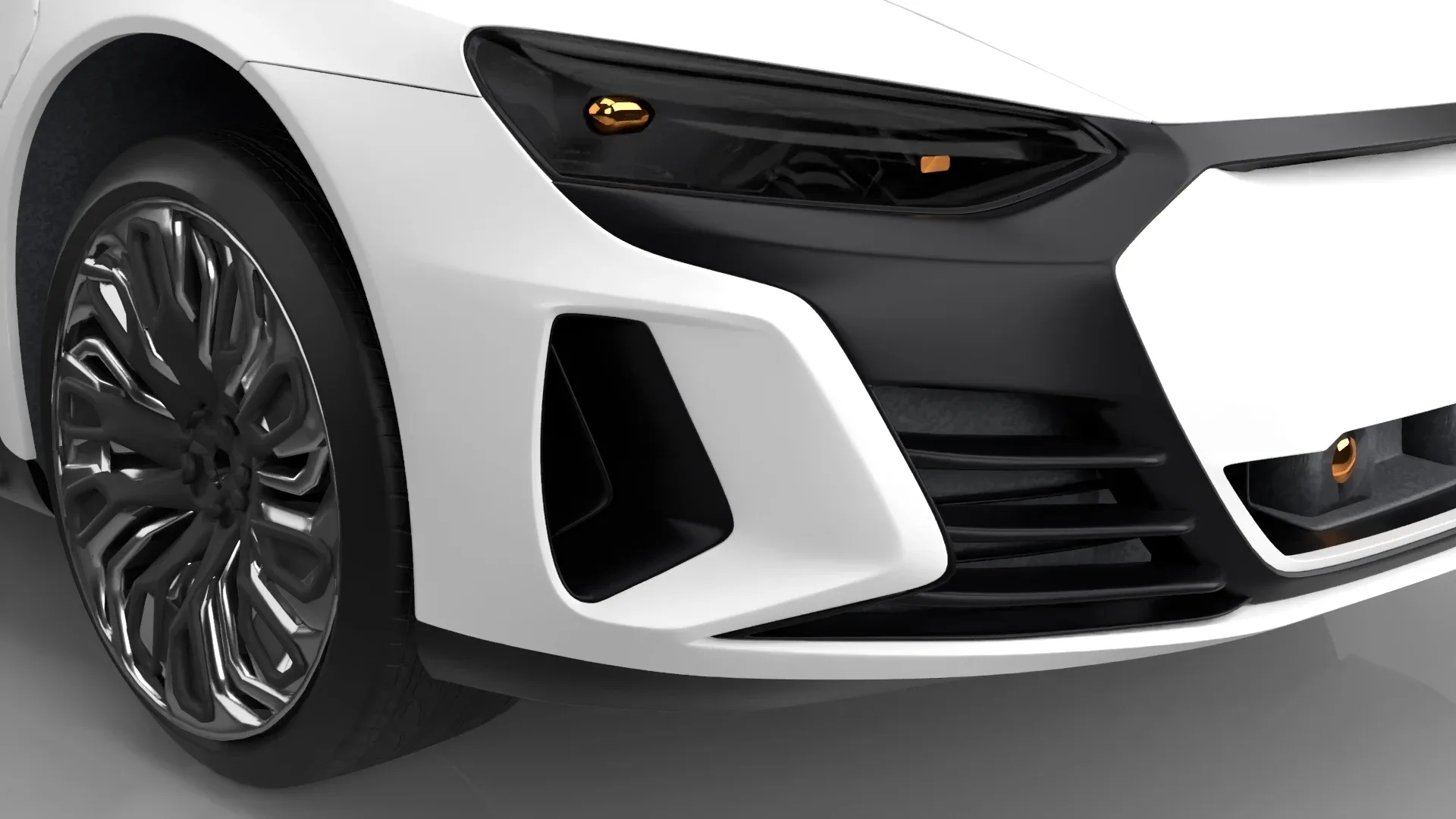 Modern Sedan Car Model