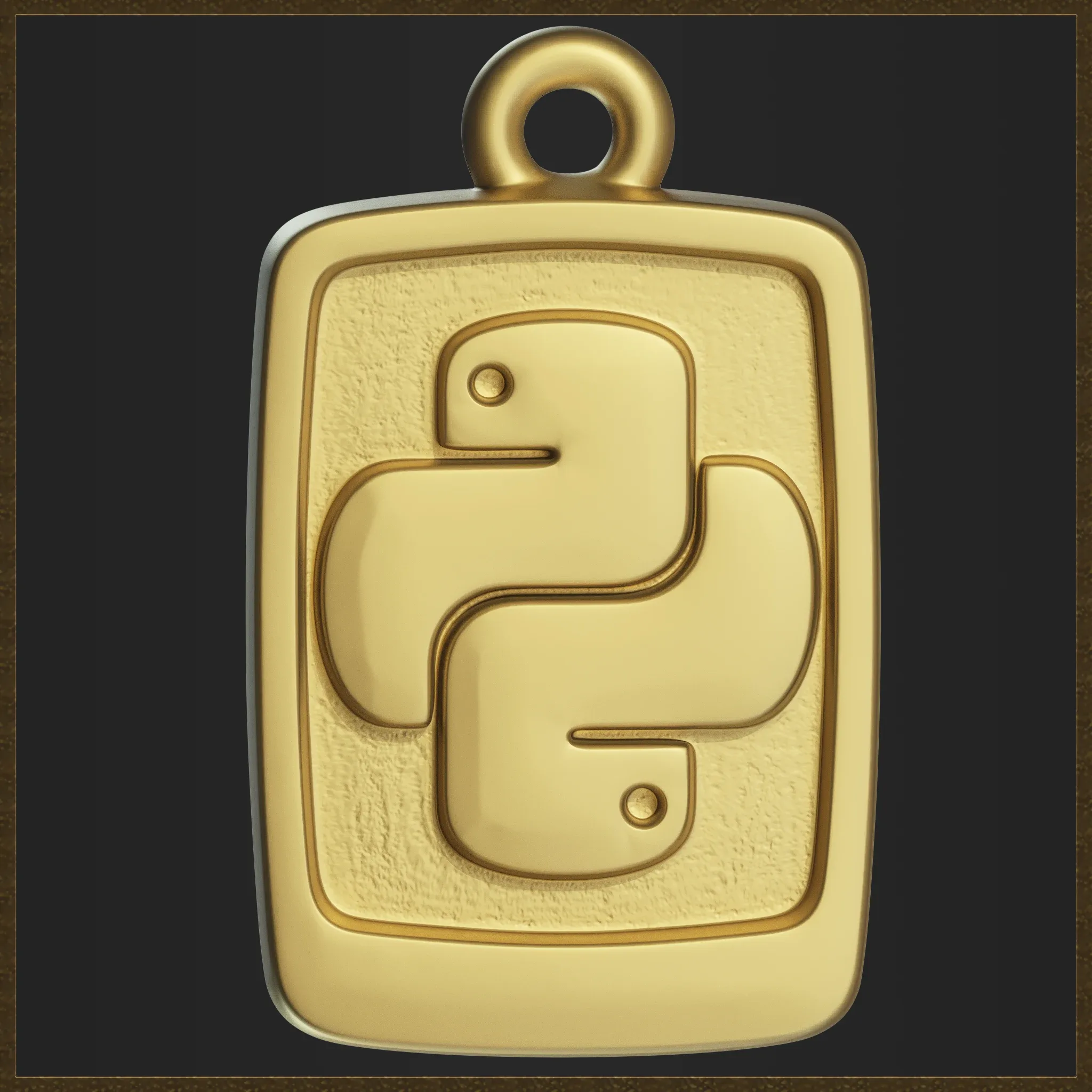 Tech Python Jewelry Charm