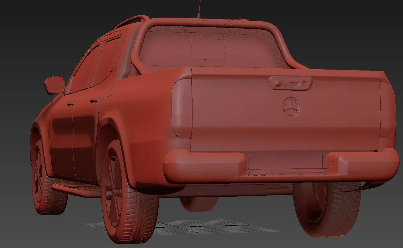 Mercedes-Benz X-Class 2018 – Ultra High-Poly 3D Model for Photorealistic Rendering