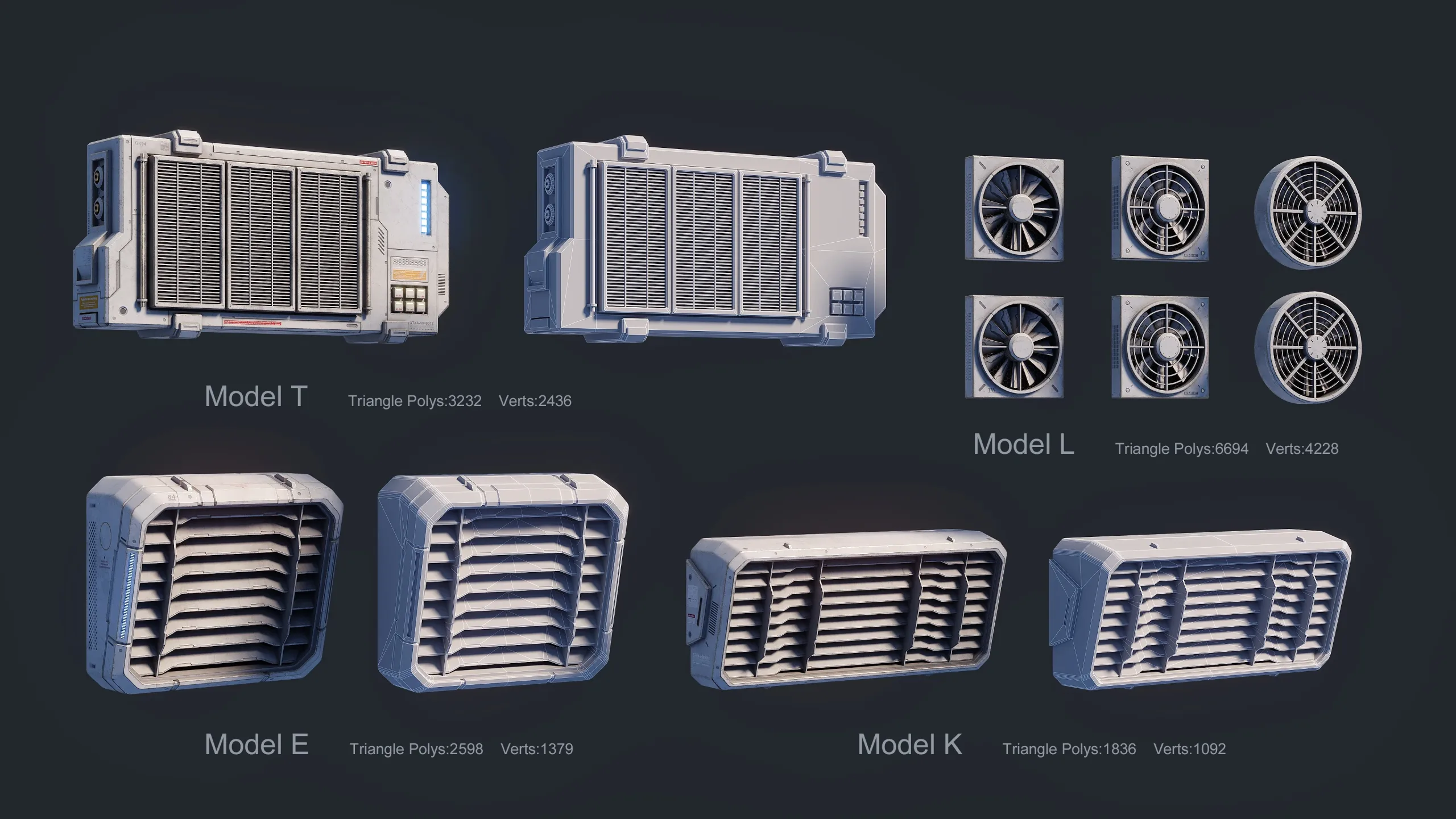 Sci-Fi Parts Kit Pack Vol 03-PBR