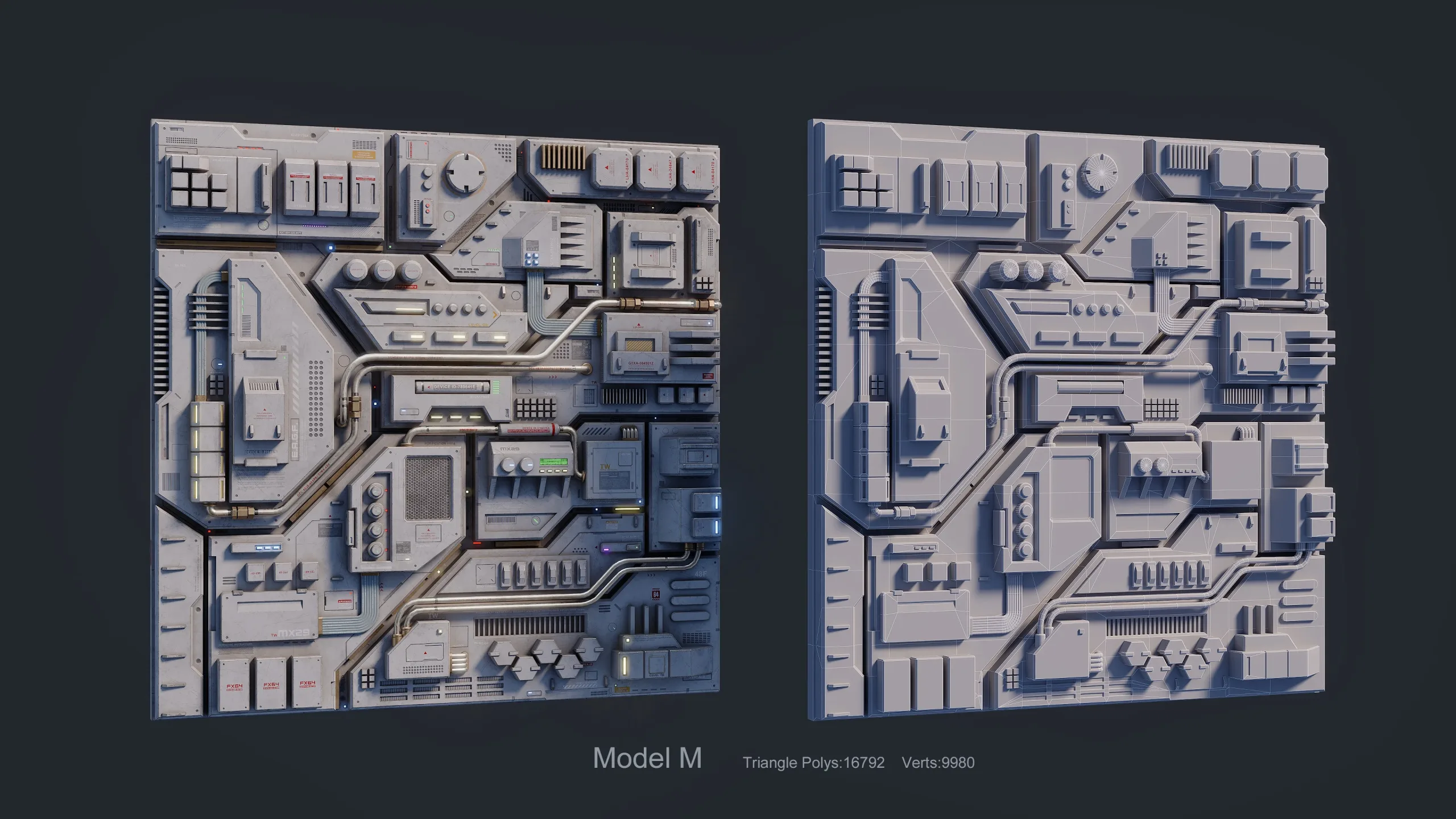 Sci-Fi Parts Kit Pack Vol 03-PBR
