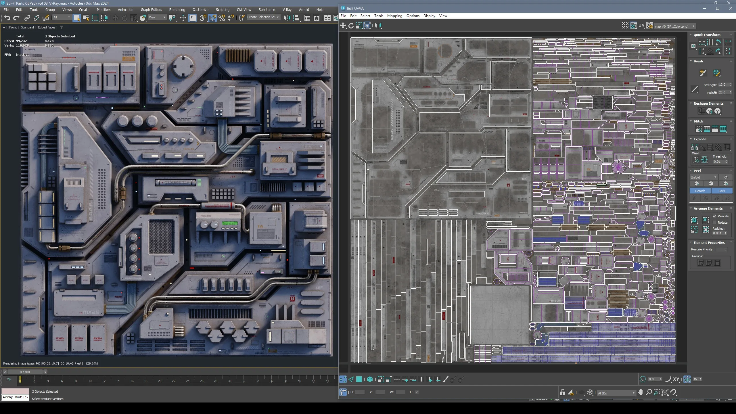 Sci-Fi Parts Kit Pack Vol 03-PBR