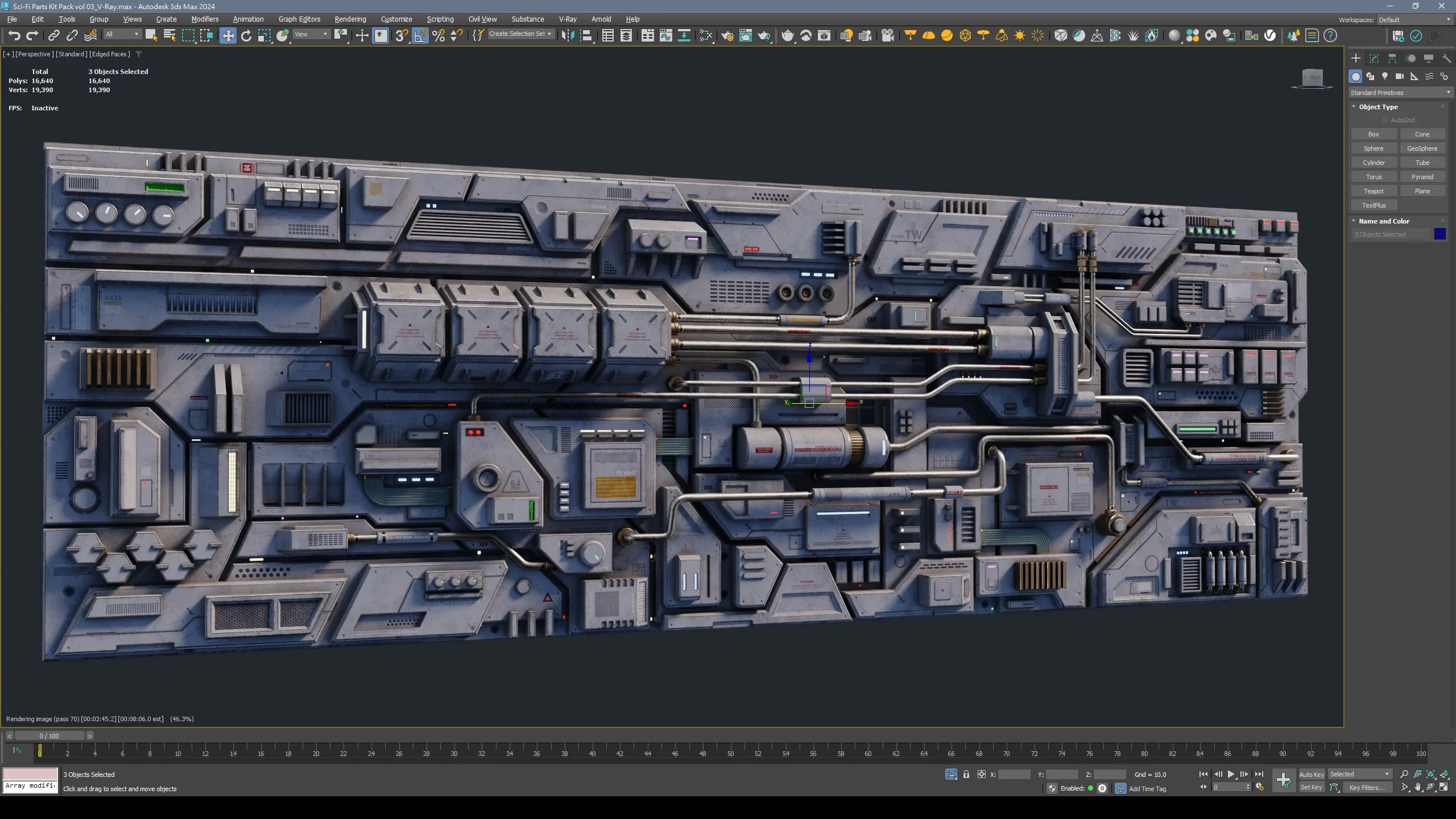 Sci-Fi Parts Kit Pack Vol 03-PBR