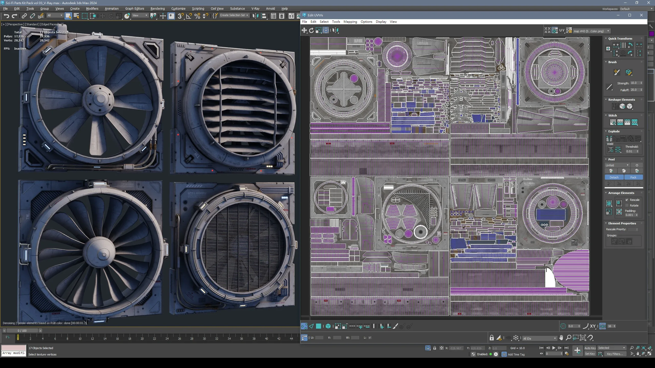 Sci-Fi Parts Kit Pack Vol 03-PBR