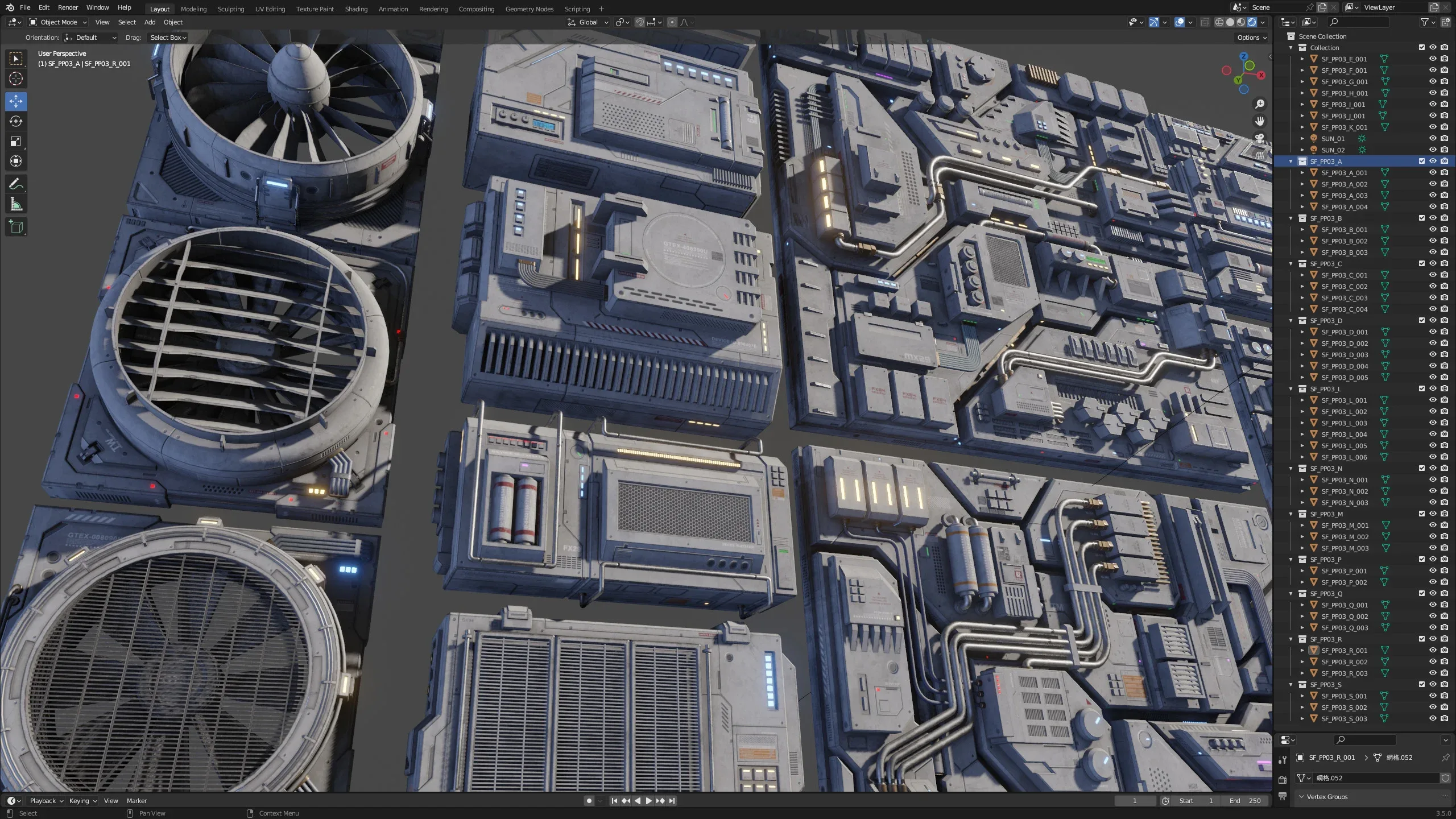 Sci-Fi Parts Kit Pack Vol 03-PBR