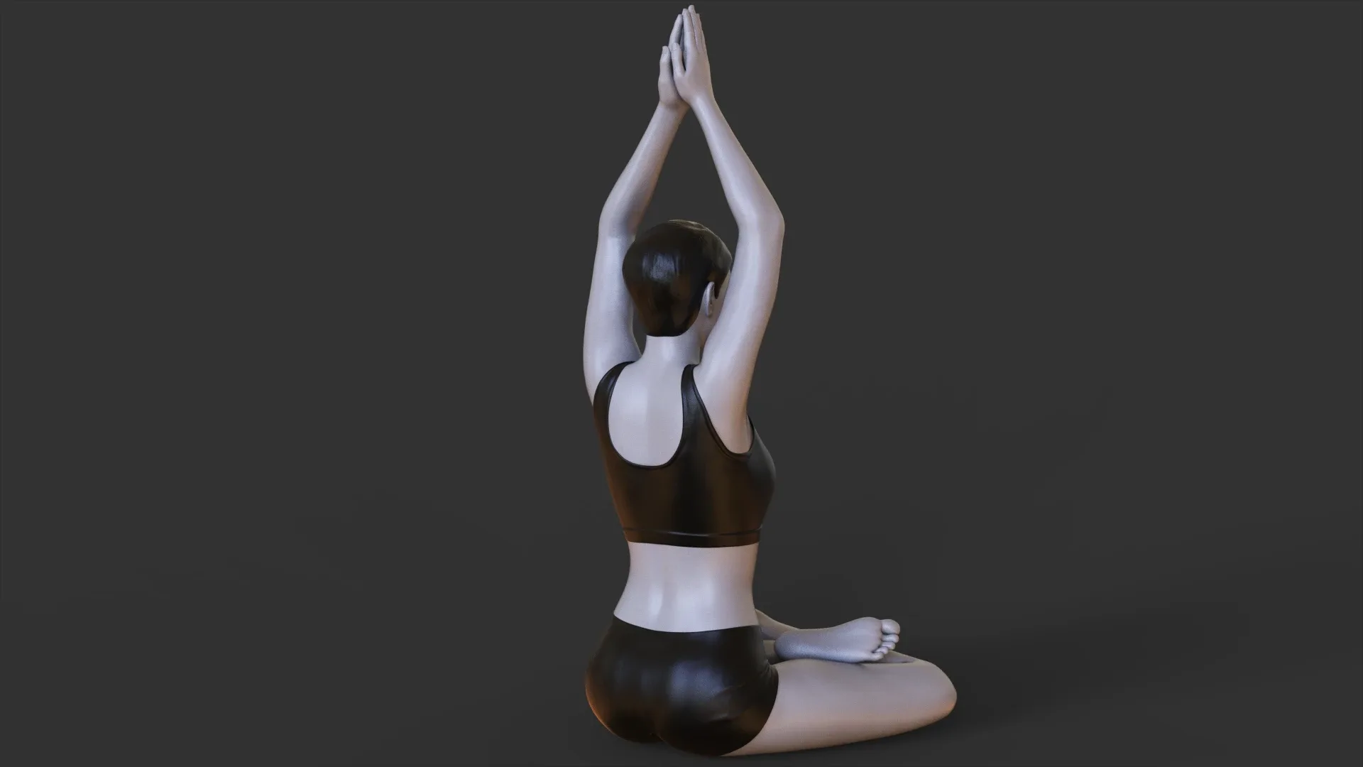 Yoga Pose_seated mountain pose