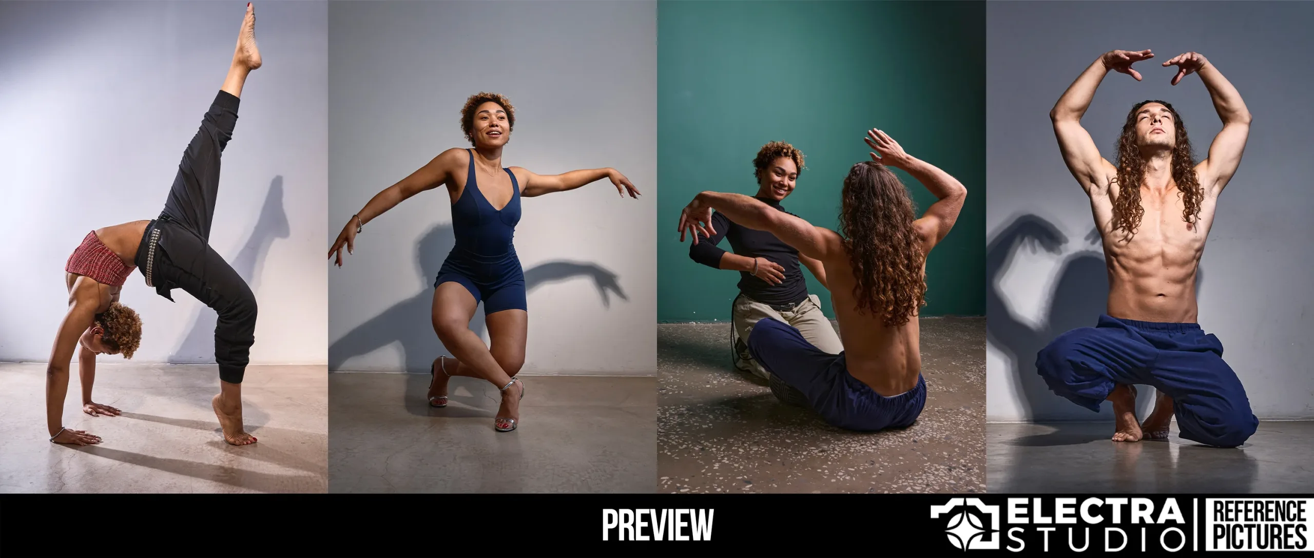Dynamic Dance Duo: Pose Reference