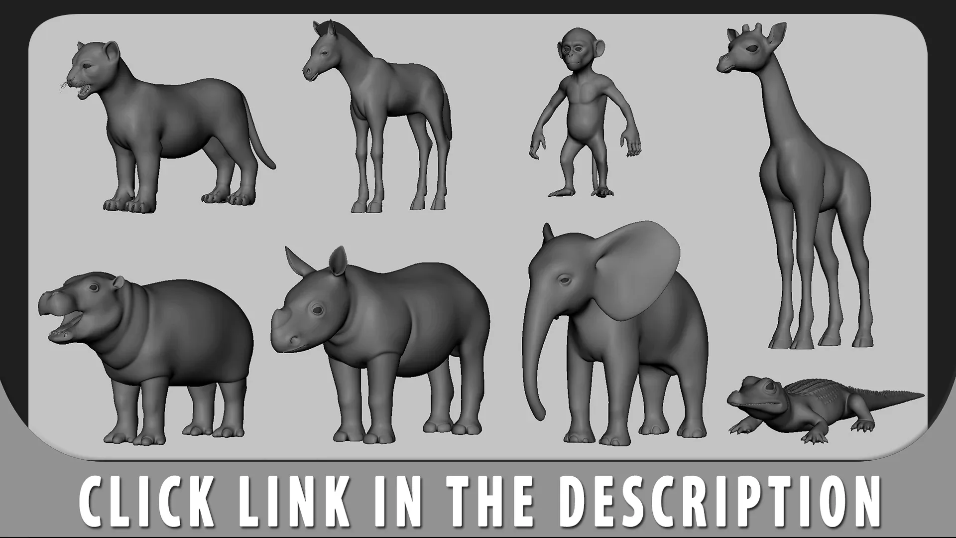 Baby Monkey - Topology + UV Map