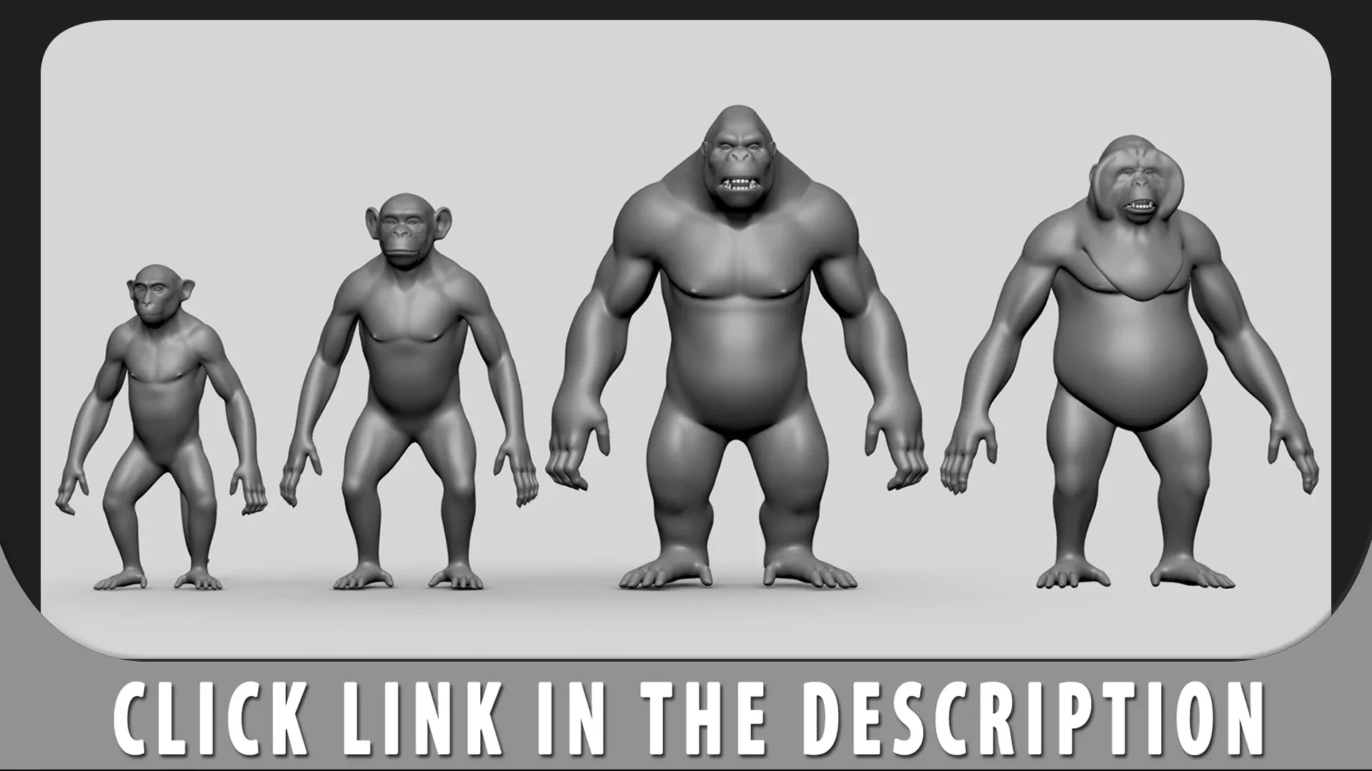 Monkey BaseMesh - Topology + UV Map