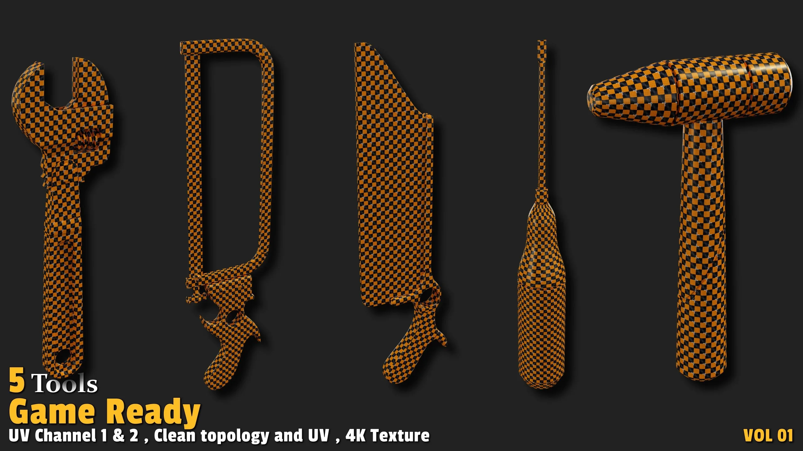 5 Tools | Game Ready-VOL01 - FlippedNormals