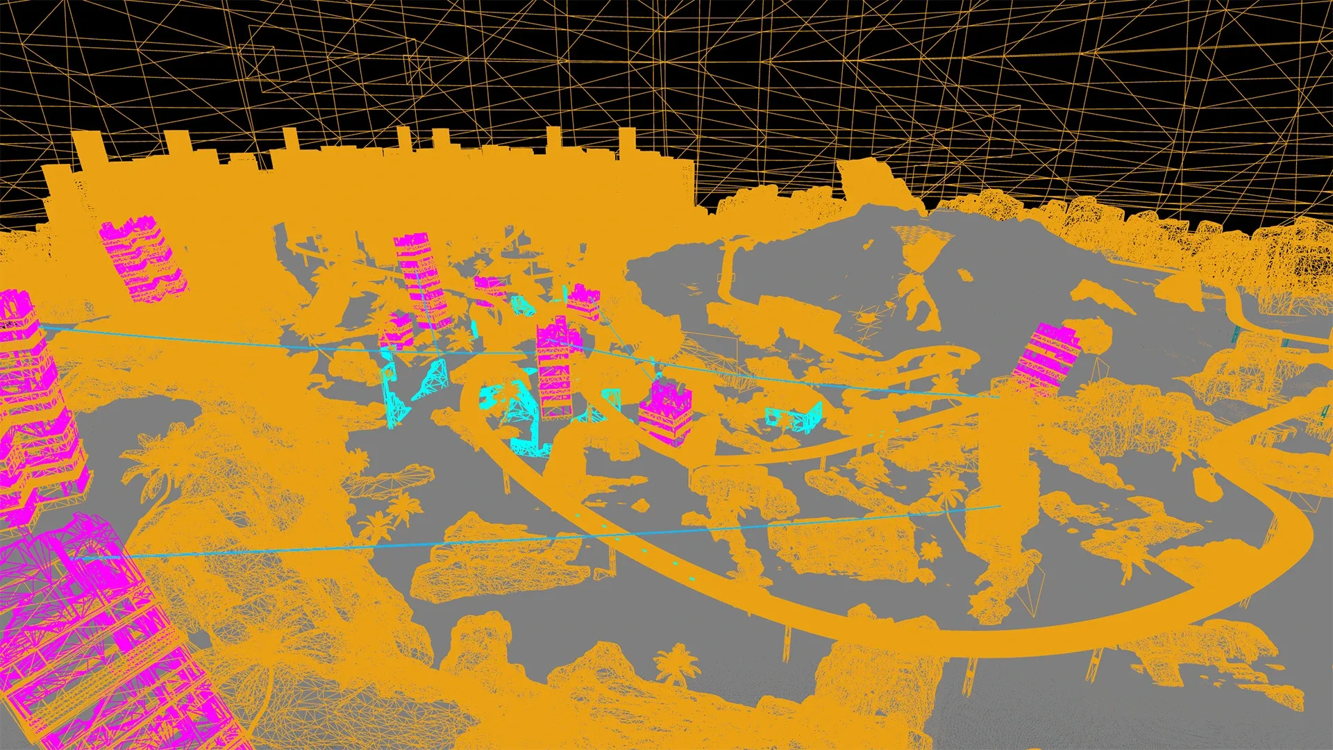 Unreal Engine Race Track, Open World Environment, Futuristic and Fantasy