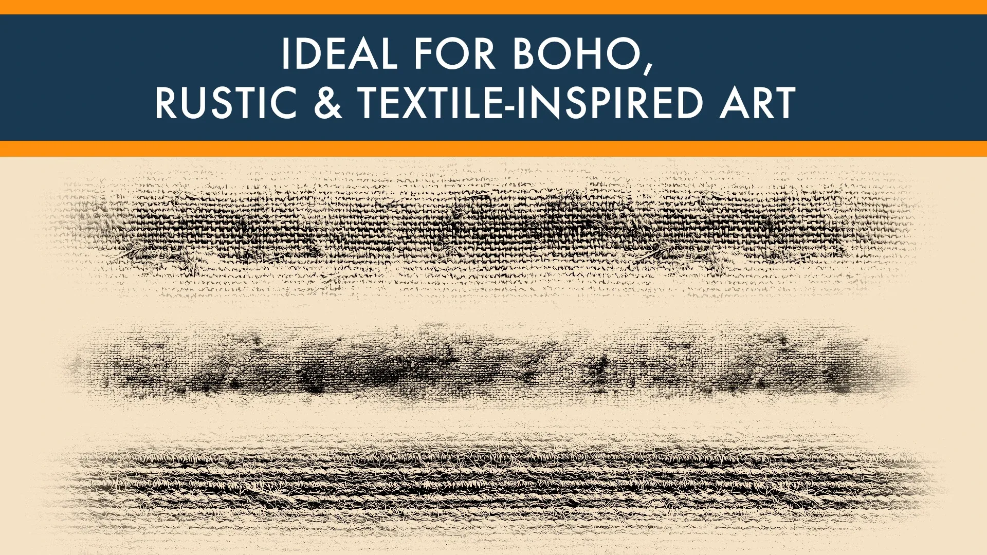 Rustic Fabric Texture Brush Set