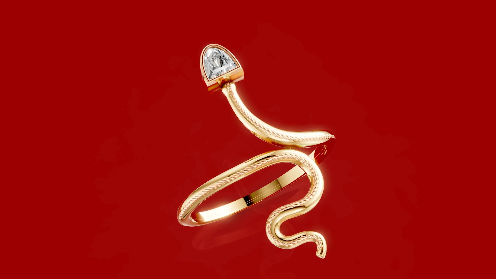 Calf cut Stone Head Snake Rope - FlippedNormals