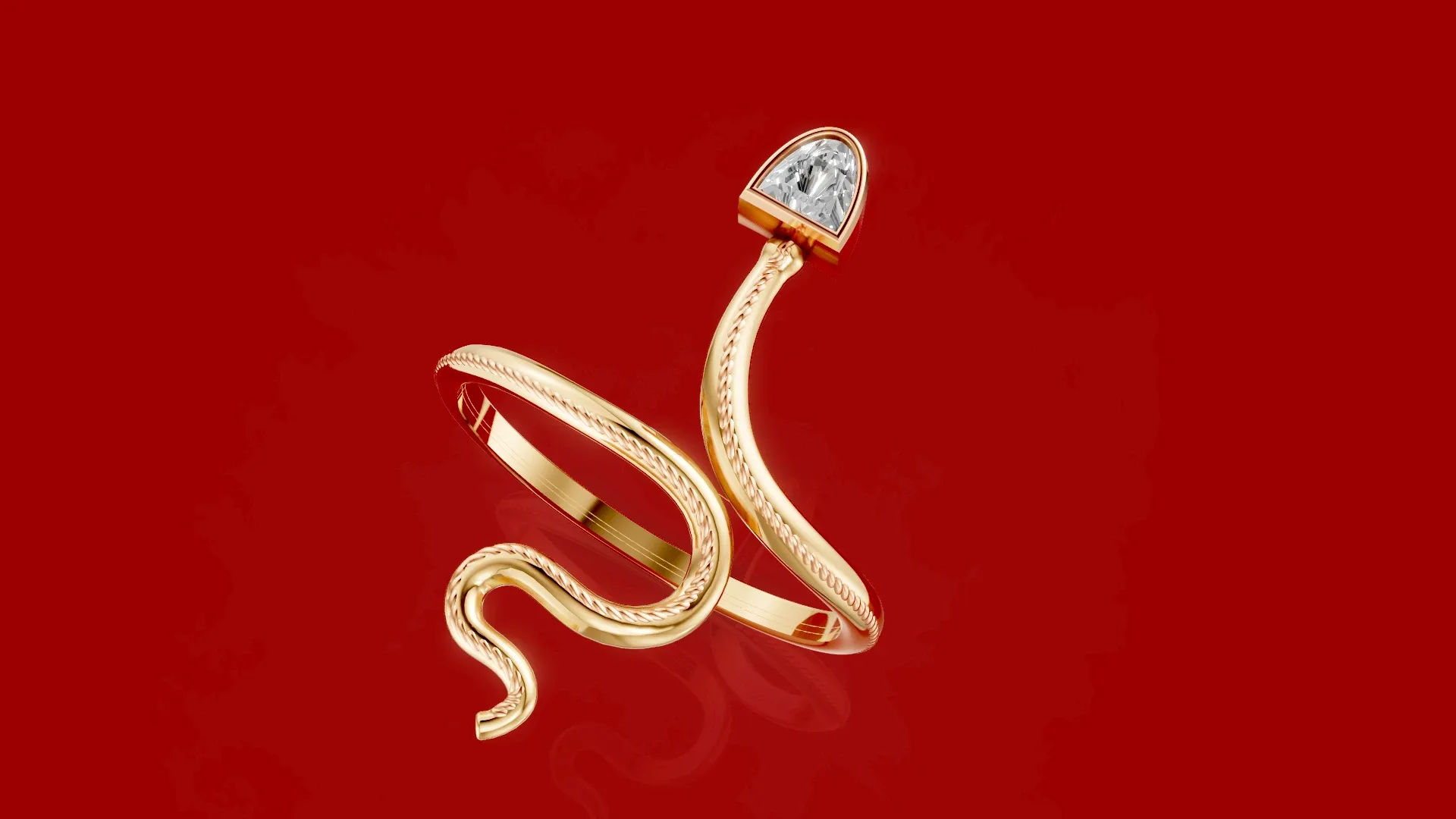 Calf cut Stone Head Snake Rope - FlippedNormals