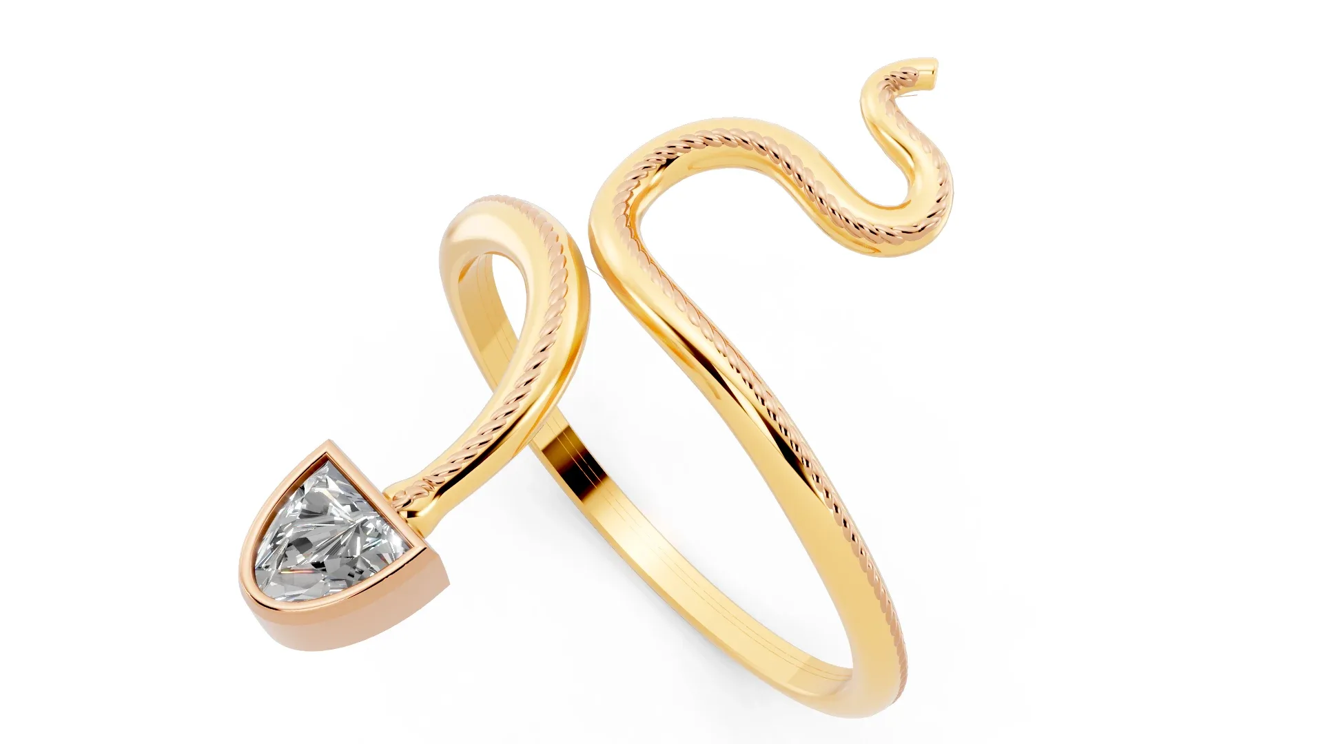 Calf cut Stone Head Snake Rope - FlippedNormals