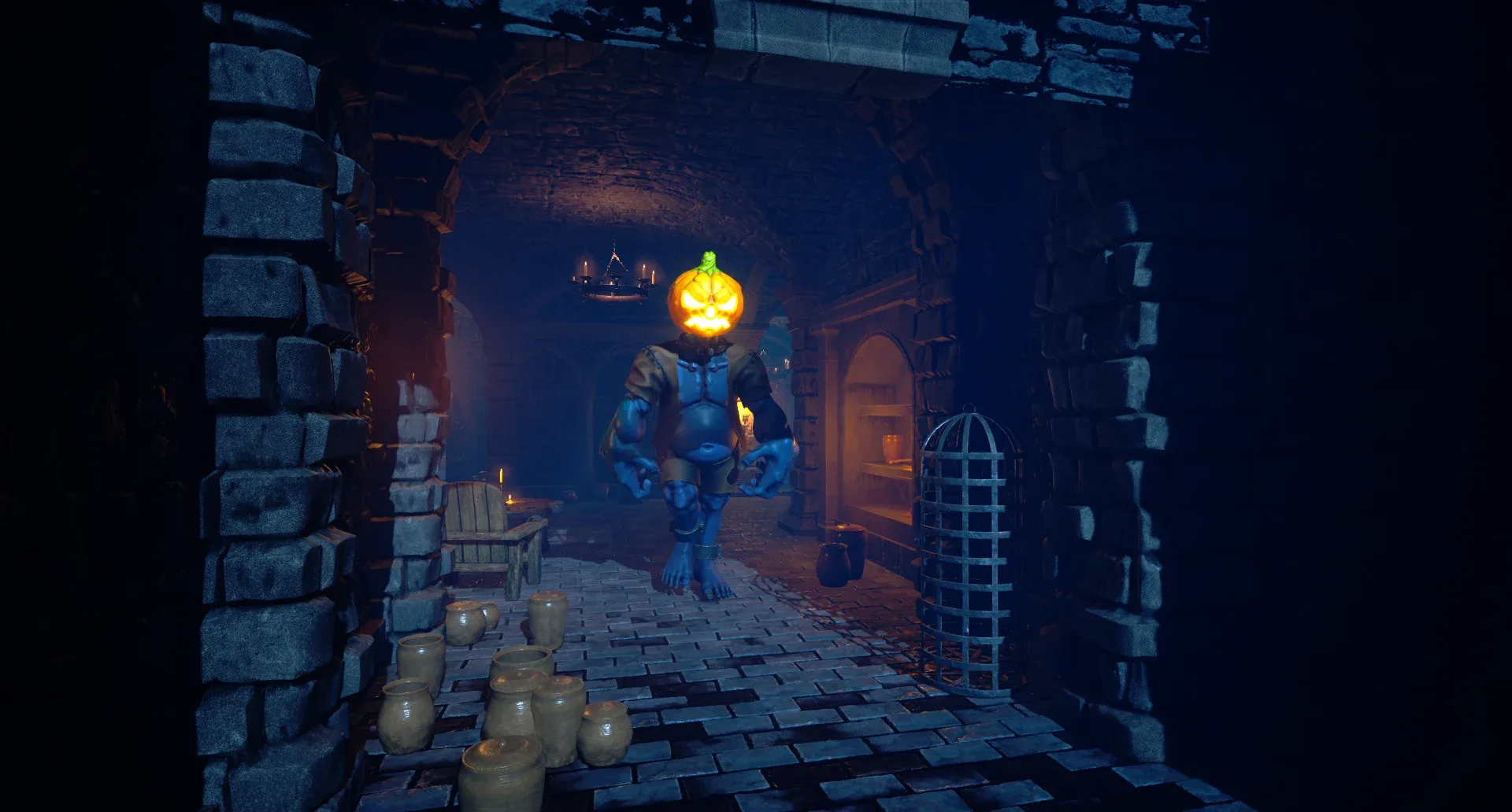 Stylized Pumpkin Boss UE4 UE5 Unity