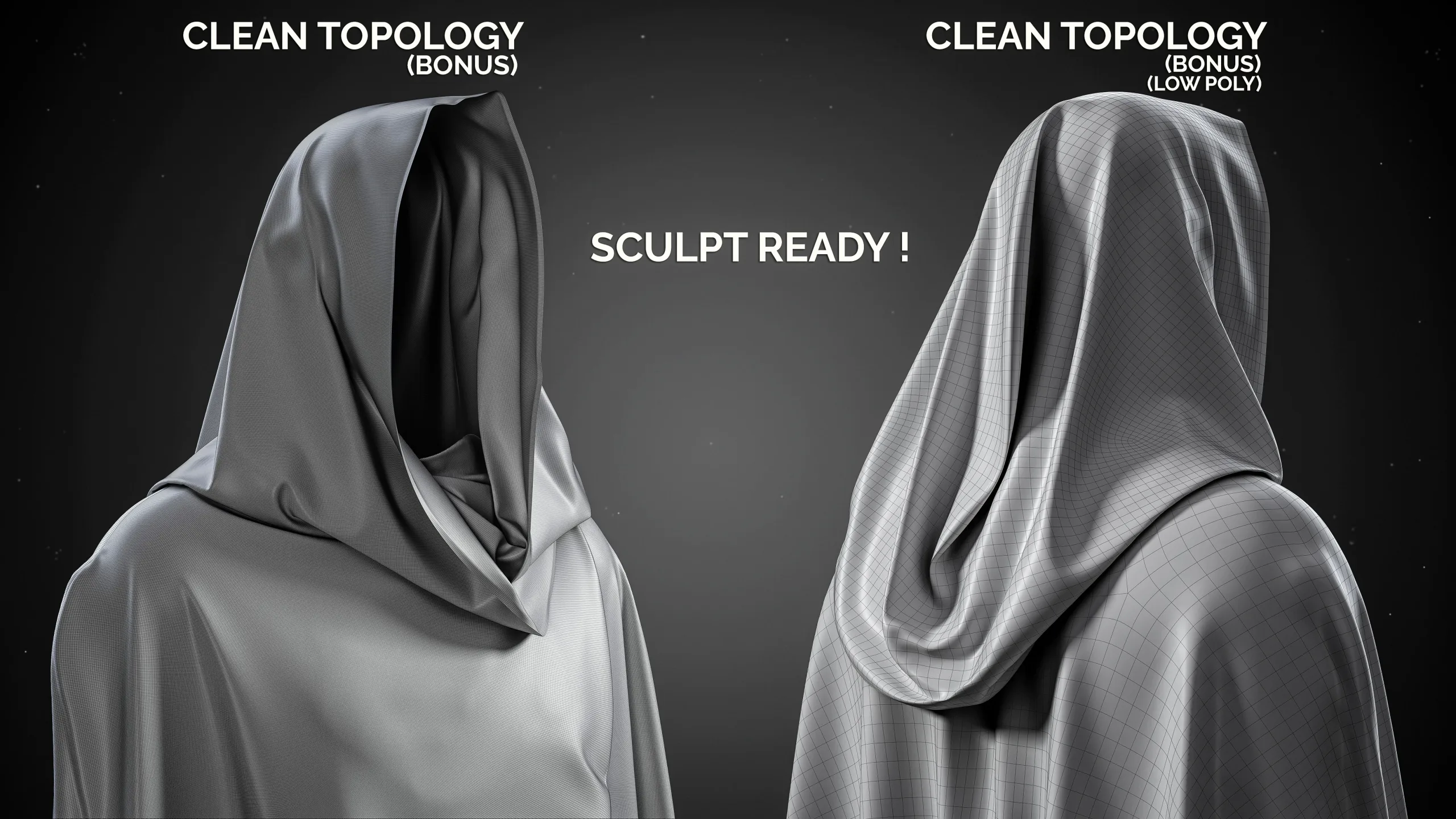 23 Cape And Cloak Basemesh Models Vol 02