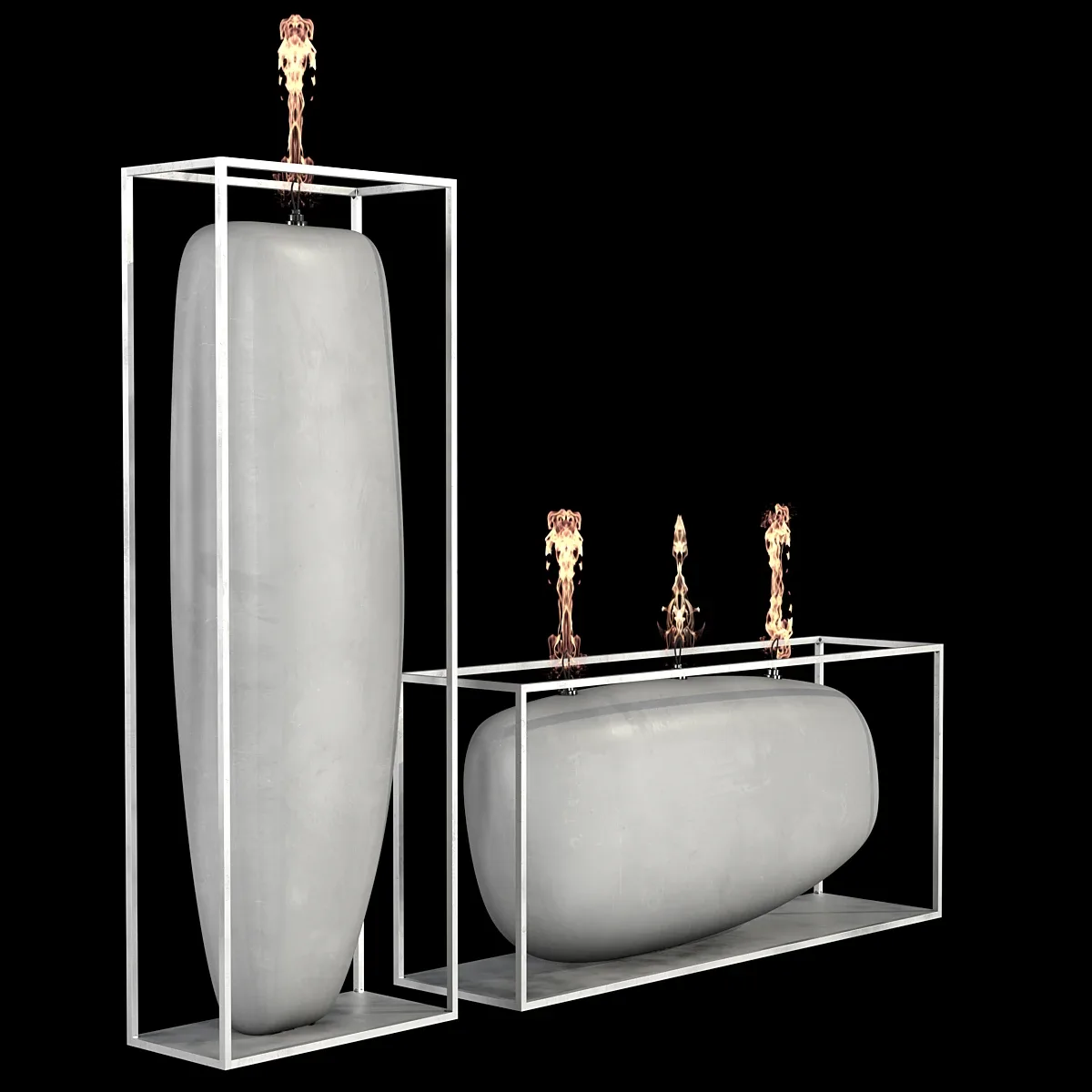 Overscale Flames Outdoor