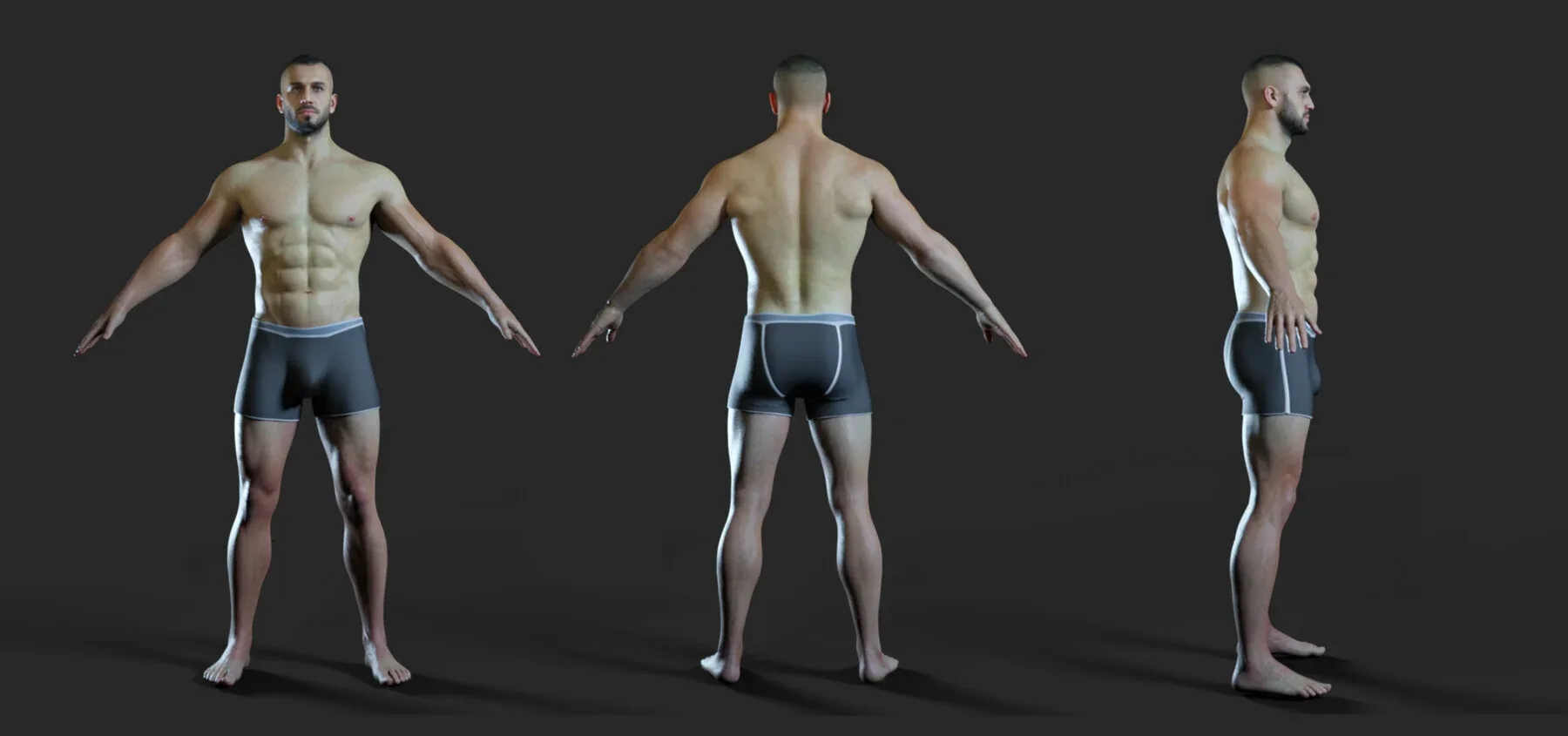 Advanced Realistic Base Game Character with Rig