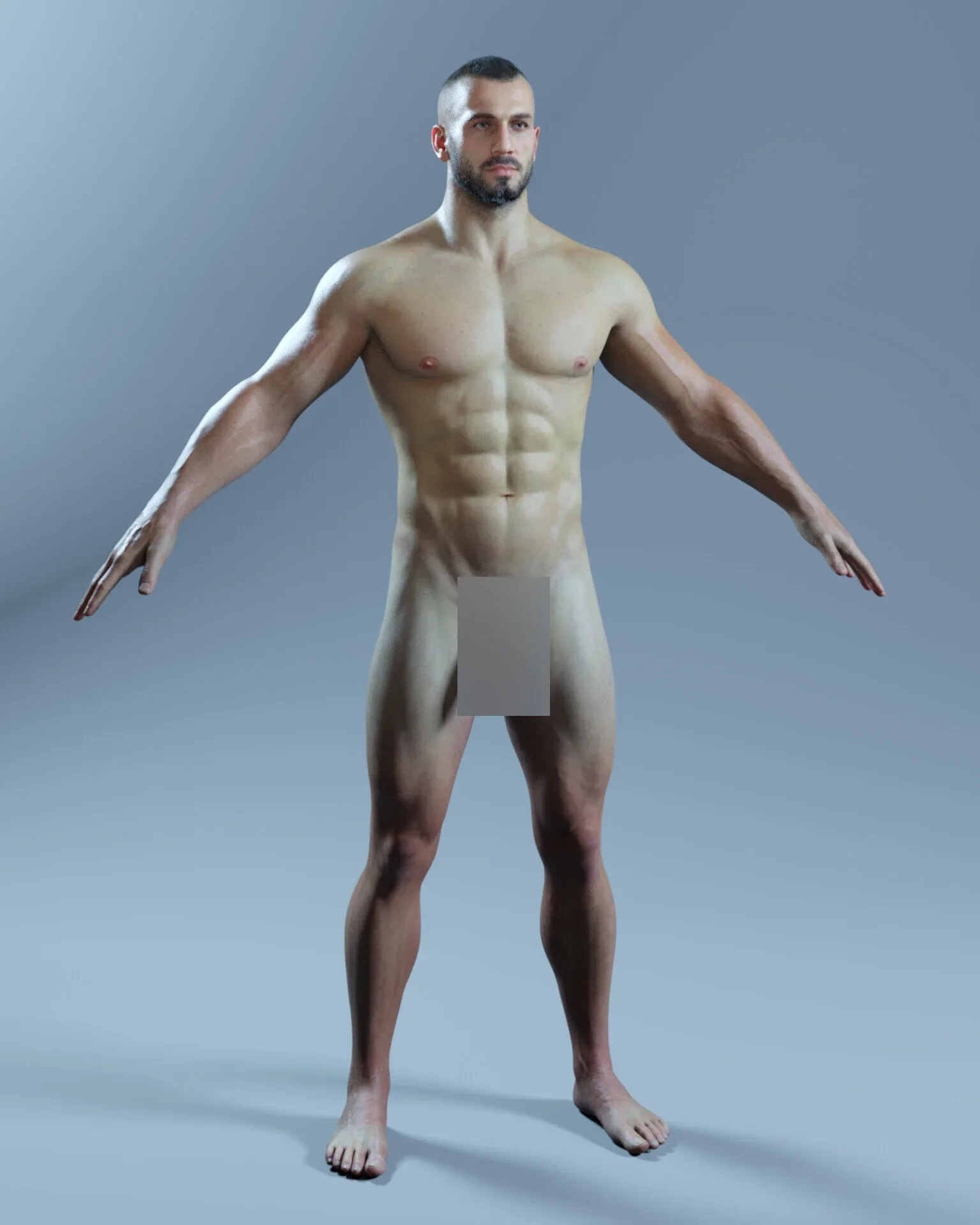 Advanced Realistic Base Game Character with Rig