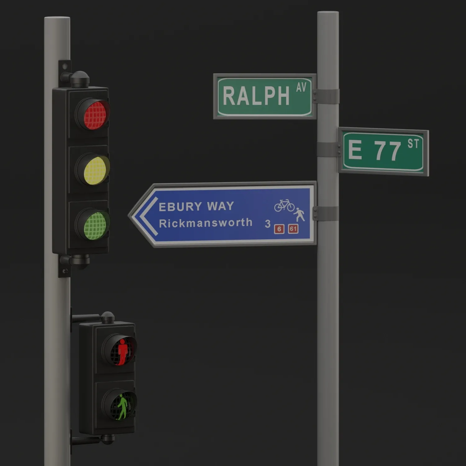 3D Urban Assets Pack – For Games & Visualization