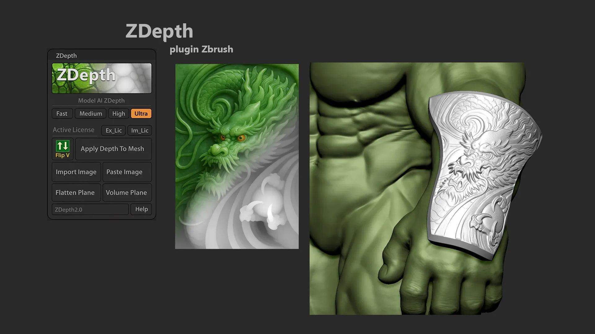 ZDepth Plugin for ZBrush