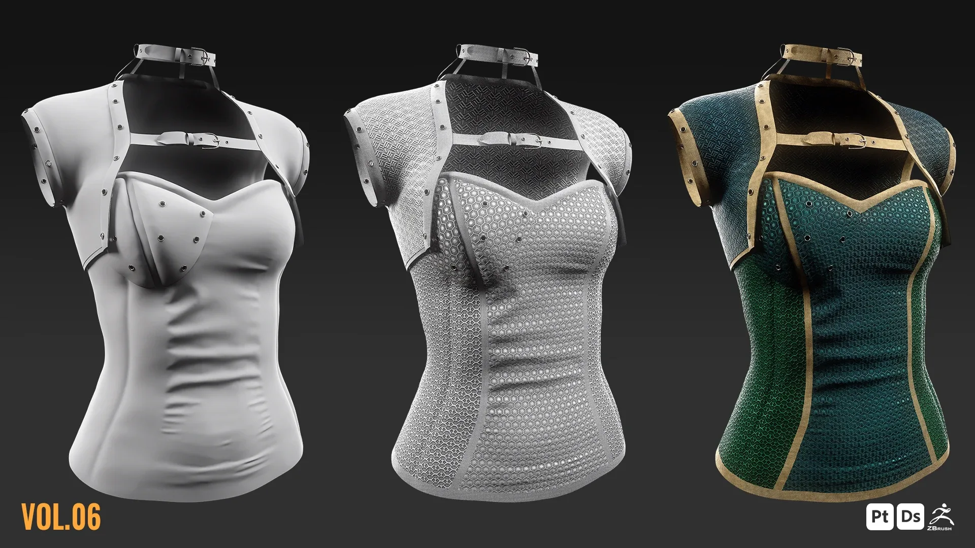 75 SUPERHERO SUIT FABRIC BRUSHES & BASE MATERIALS + 4K SEAMLESS ALPHAS - VOL 06