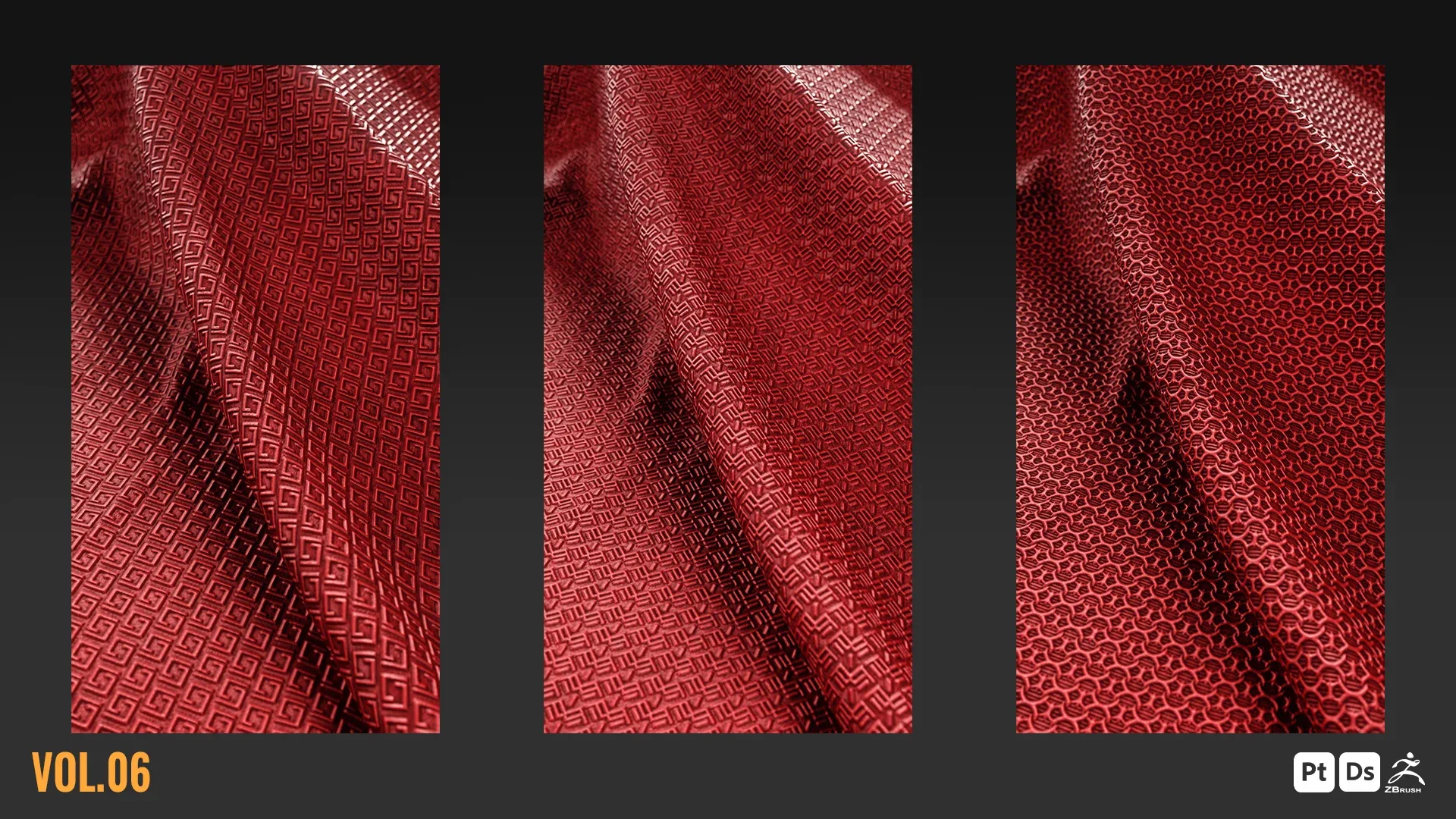 75 SUPERHERO SUIT FABRIC BRUSHES & BASE MATERIALS + 4K SEAMLESS ALPHAS - VOL 06