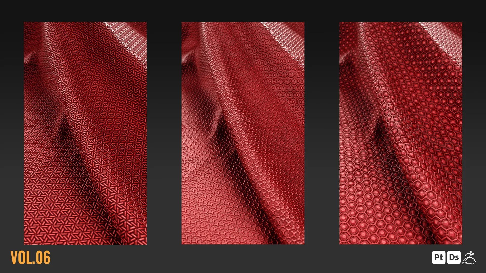 75 SUPERHERO SUIT FABRIC BRUSHES & BASE MATERIALS + 4K SEAMLESS ALPHAS - VOL 06