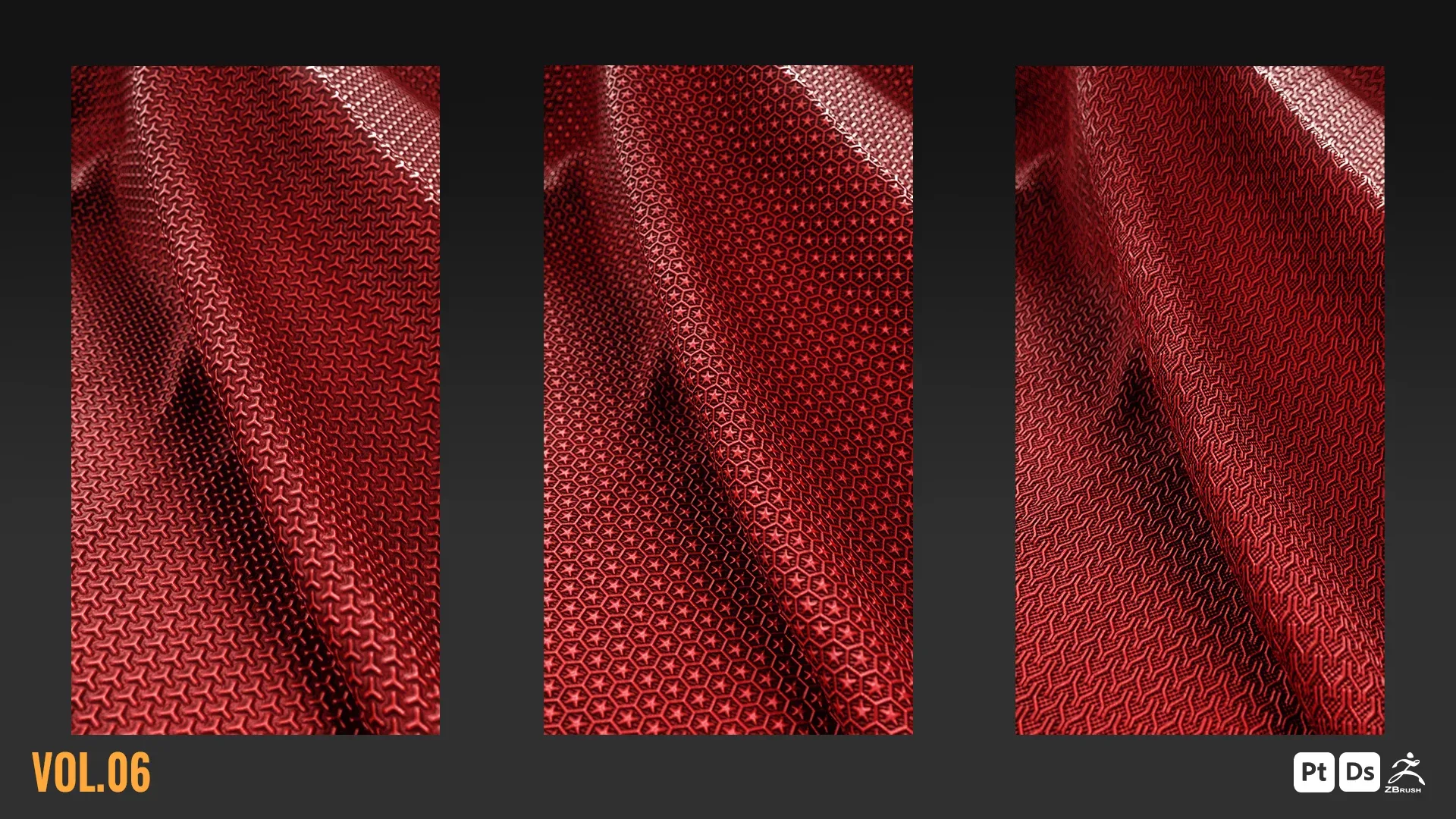 75 SUPERHERO SUIT FABRIC BRUSHES & BASE MATERIALS + 4K SEAMLESS ALPHAS - VOL 06
