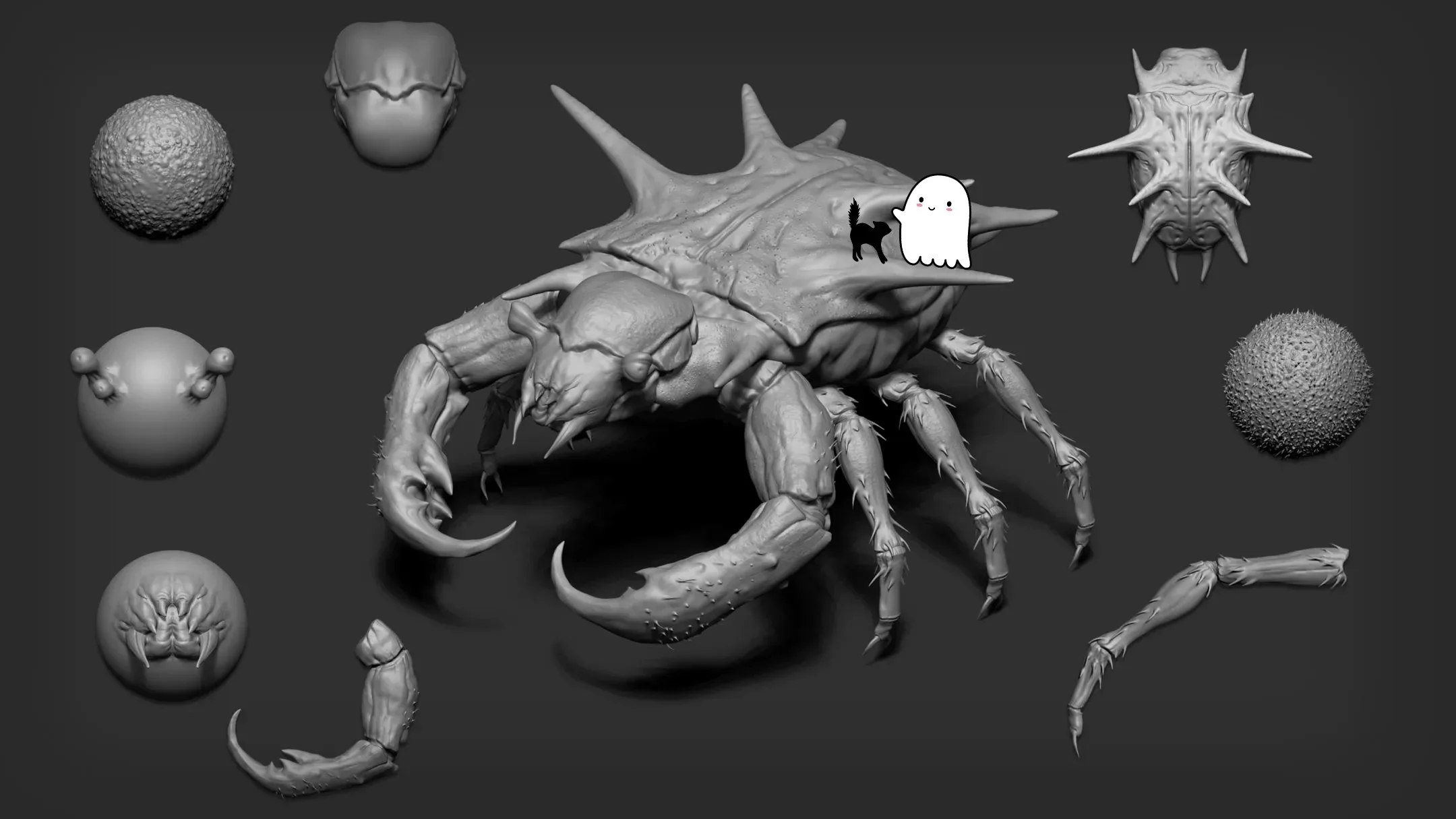 Zbrush + Blender - 80 Insectoid Creature Brush mega Pack