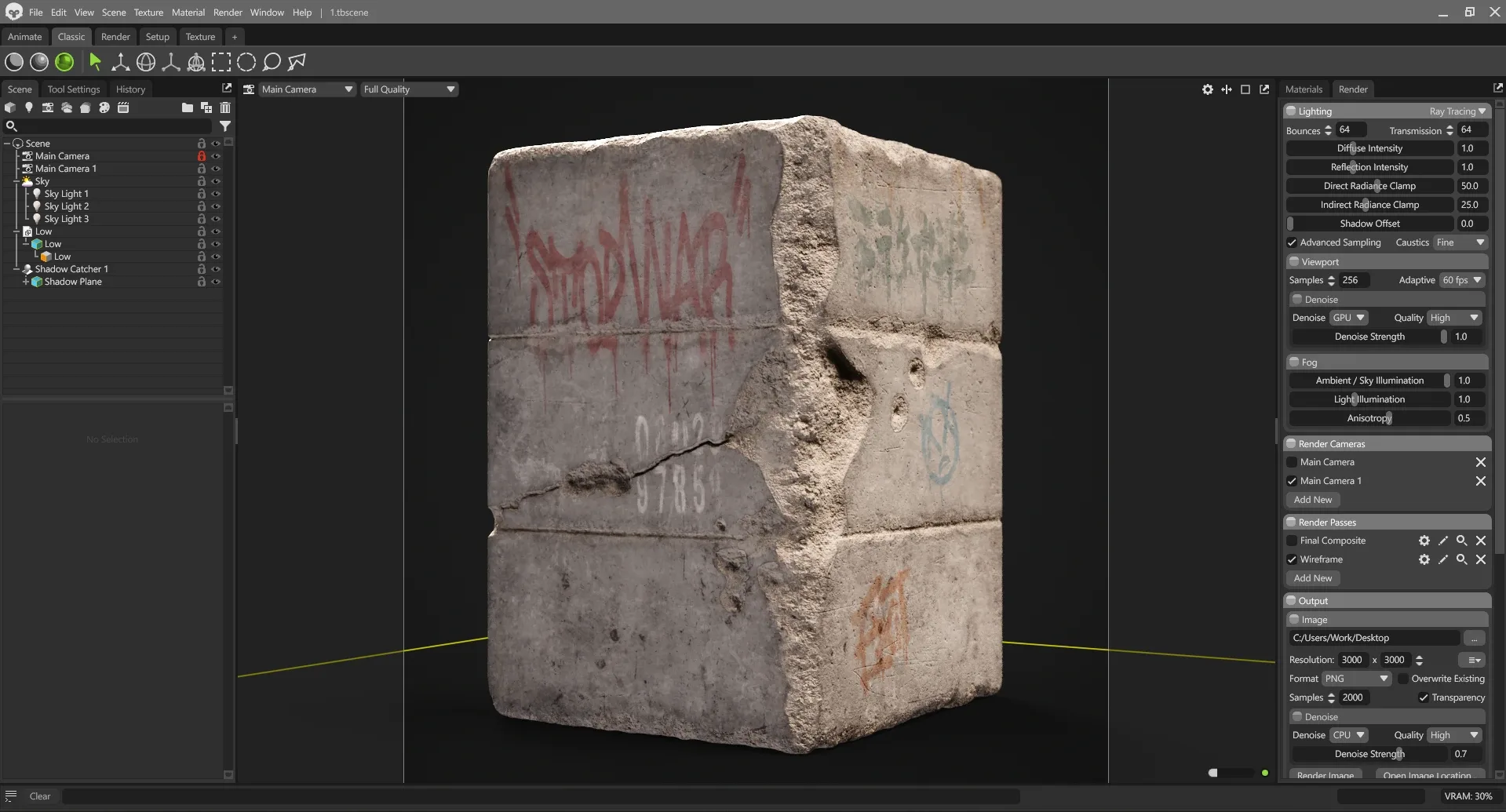 Destroyed Concrete Wall with Graffiti – Full ZBrush & Substance Painter Tutorial