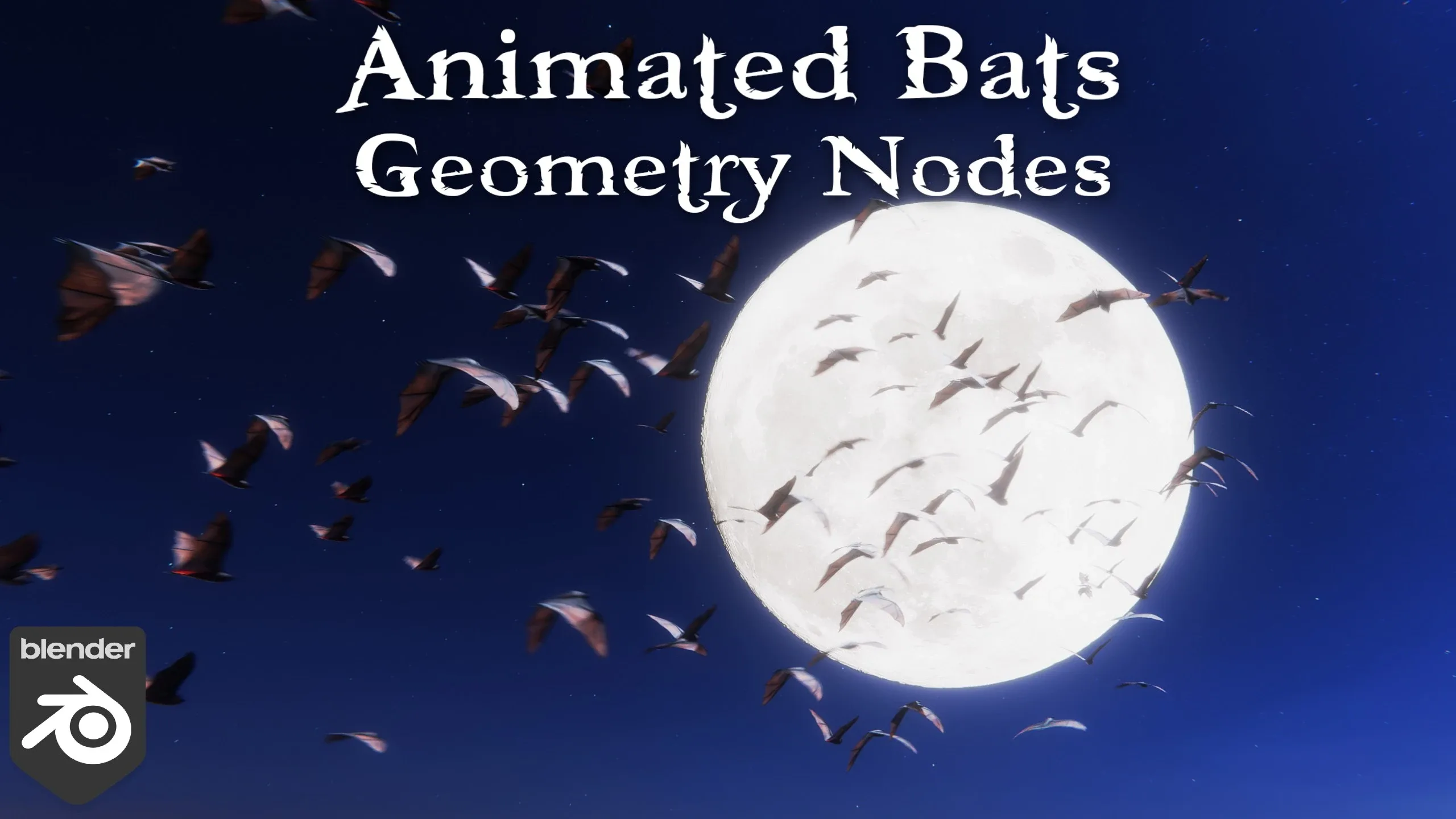 Animated Bats 🦇 Geometry Nodes