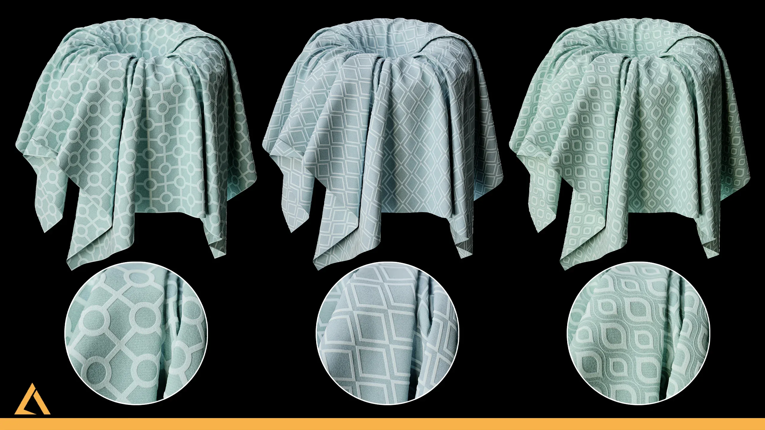 40 Fabric Pattern Materials VOL02 (SBSAR + Textures)