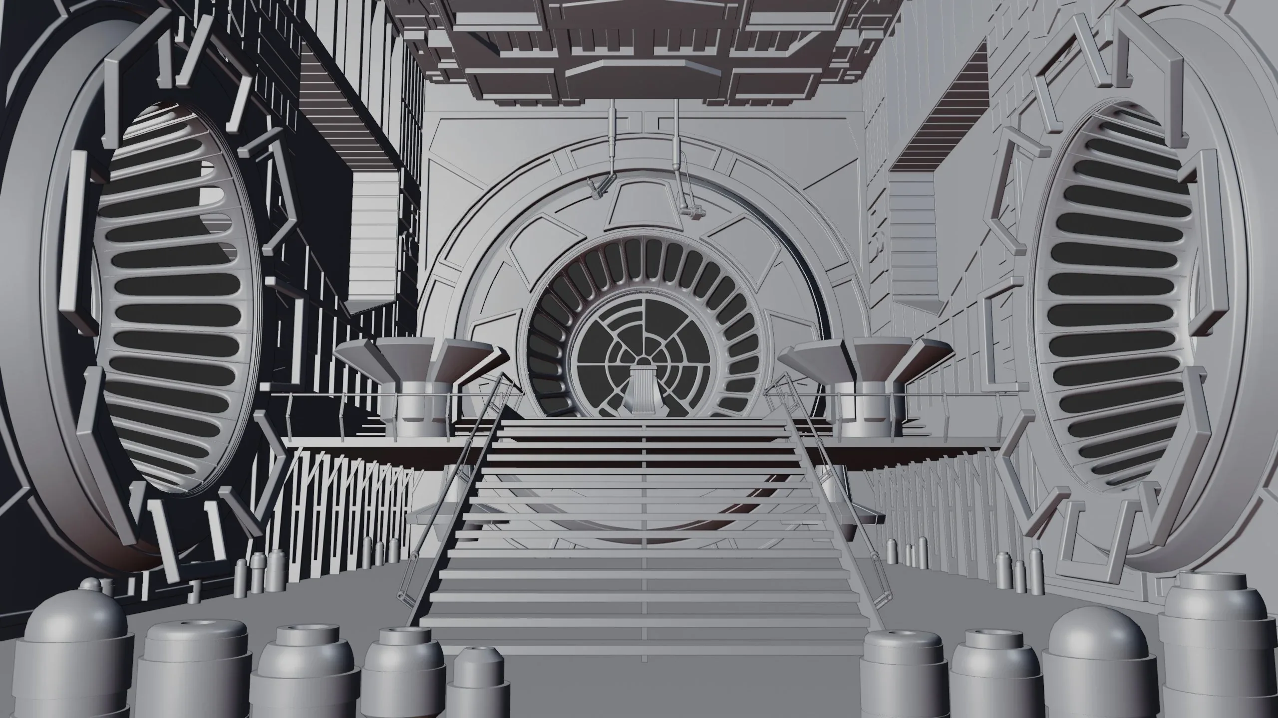 Emperor’s Throne Room (Blender Fan Art)