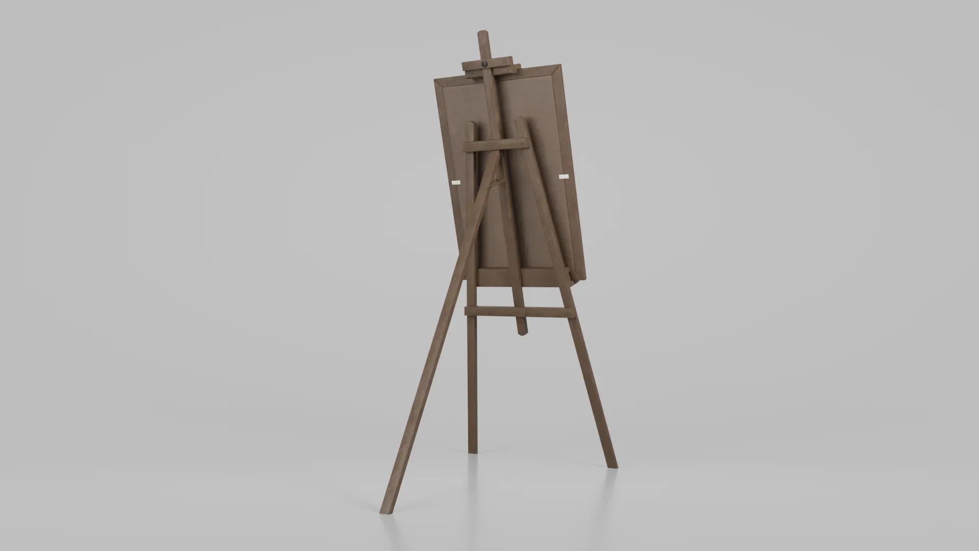 Customizable Wooden Blackboard with Stand - Tall Writing Board 3D Model
