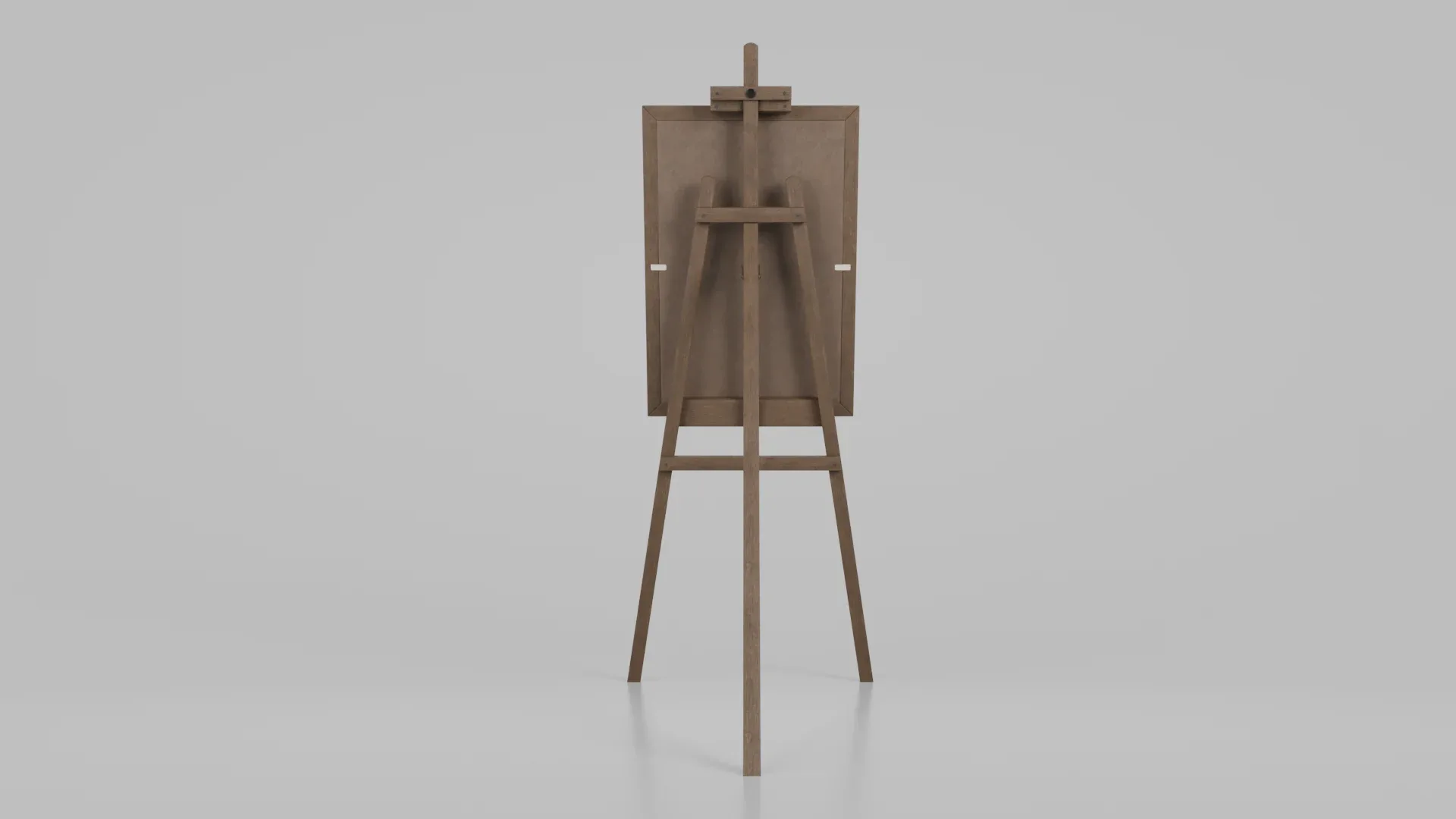 Customizable Wooden Blackboard with Stand - Tall Writing Board 3D Model