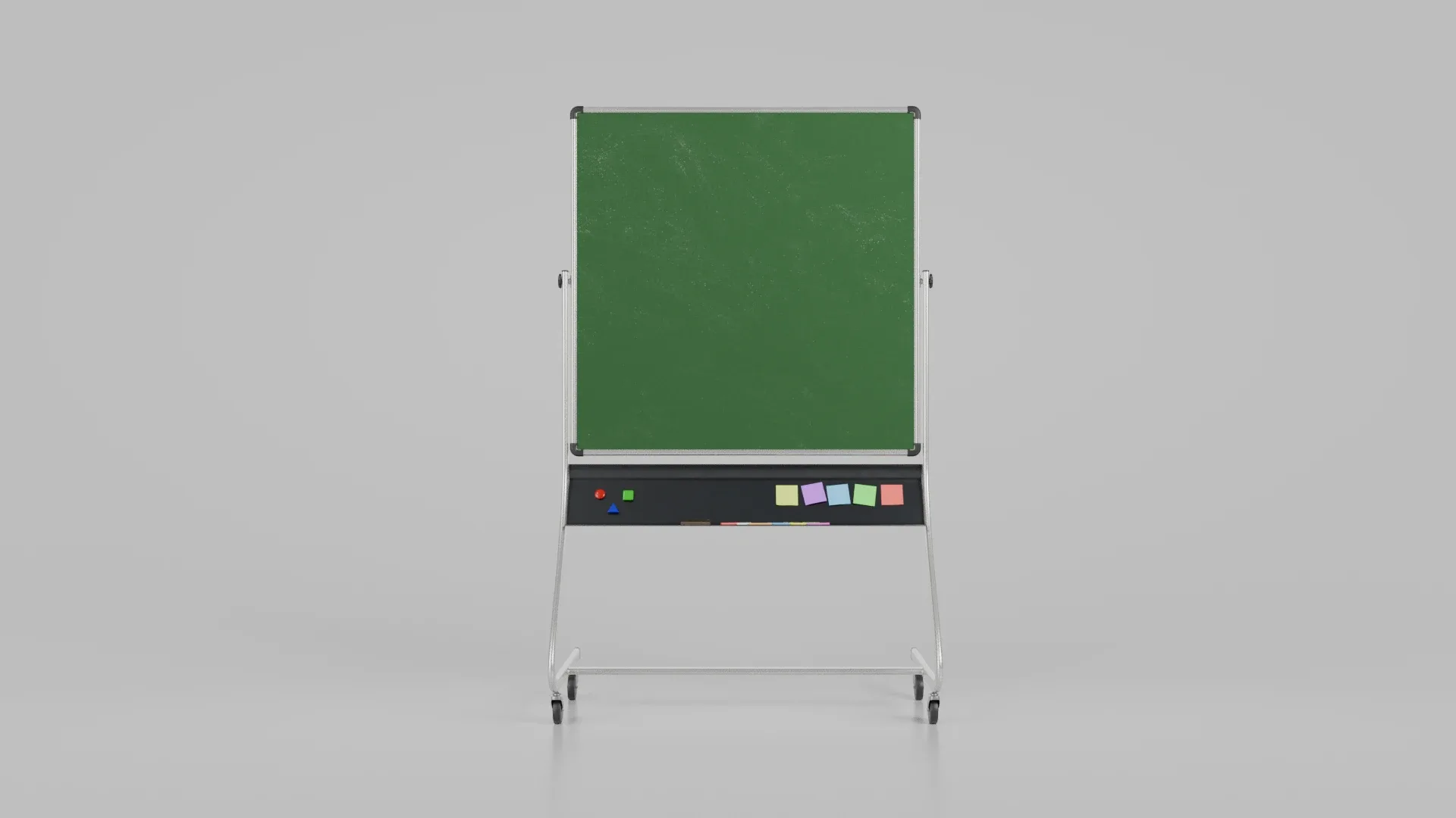 Customizable Double-Sided Metal Greenboard Square Writing Board 3D Model