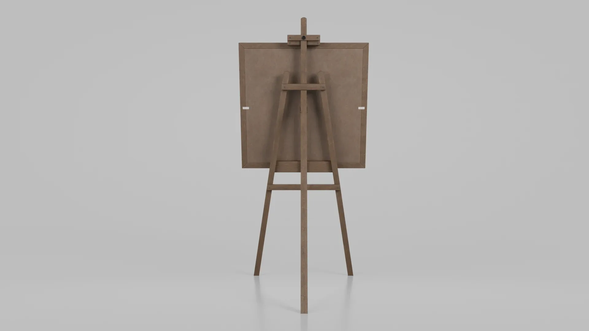 Customizable Wooden Greenboard with Stand - Square Writing Board 3D Model