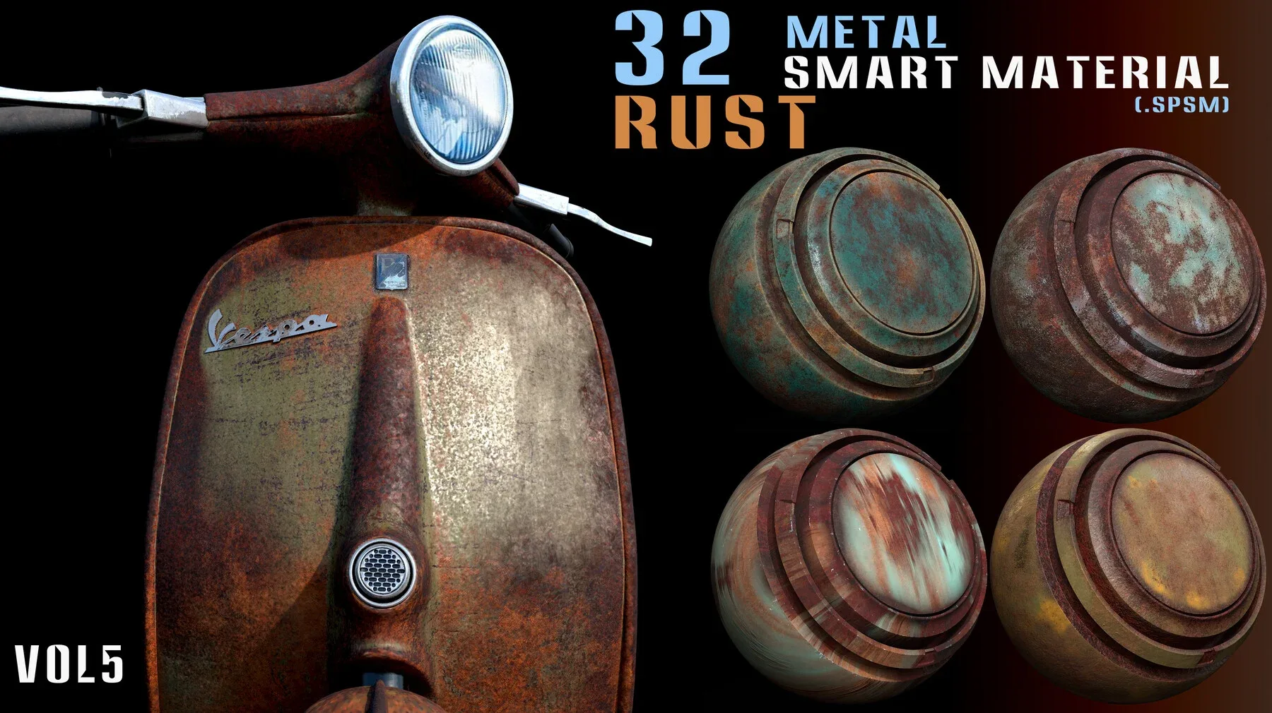 Bundle of 194 Metal Smart Materials & 4K PBR Textures (50% OFF)