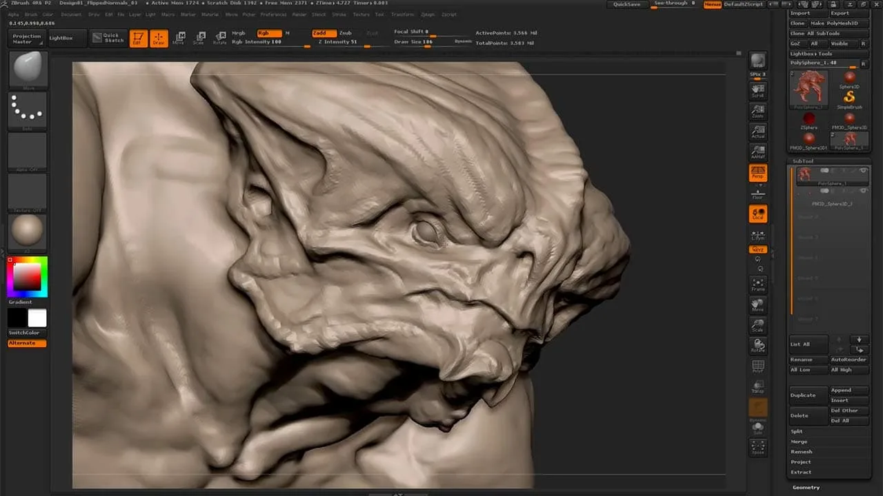 Creature Concepting in ZBrush