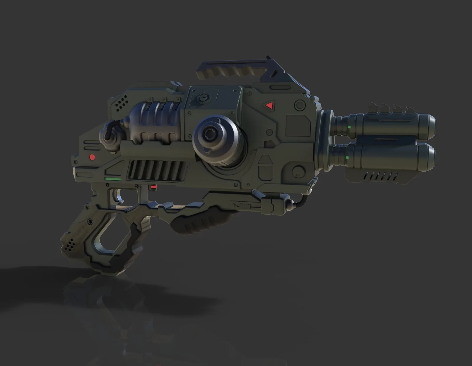 Alien Gun - Hard Surface Modeling