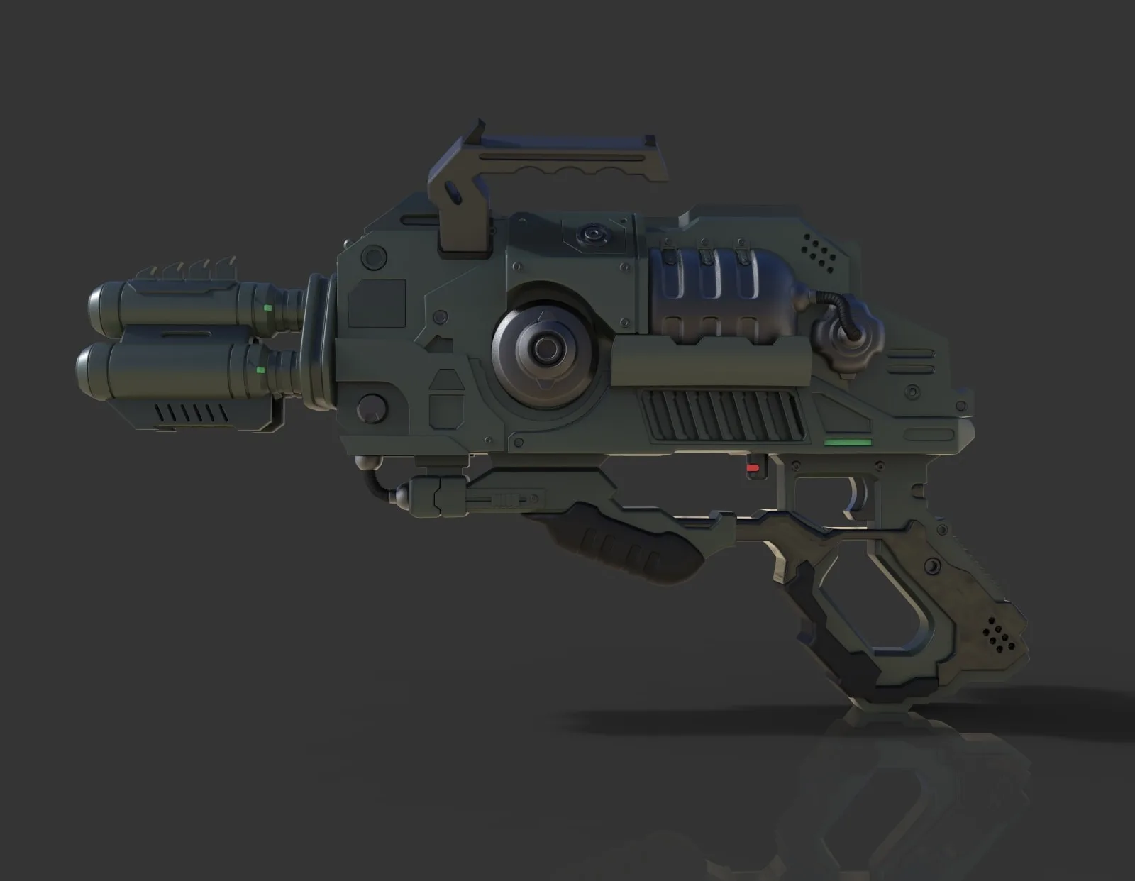 Alien Gun - Hard Surface Modeling