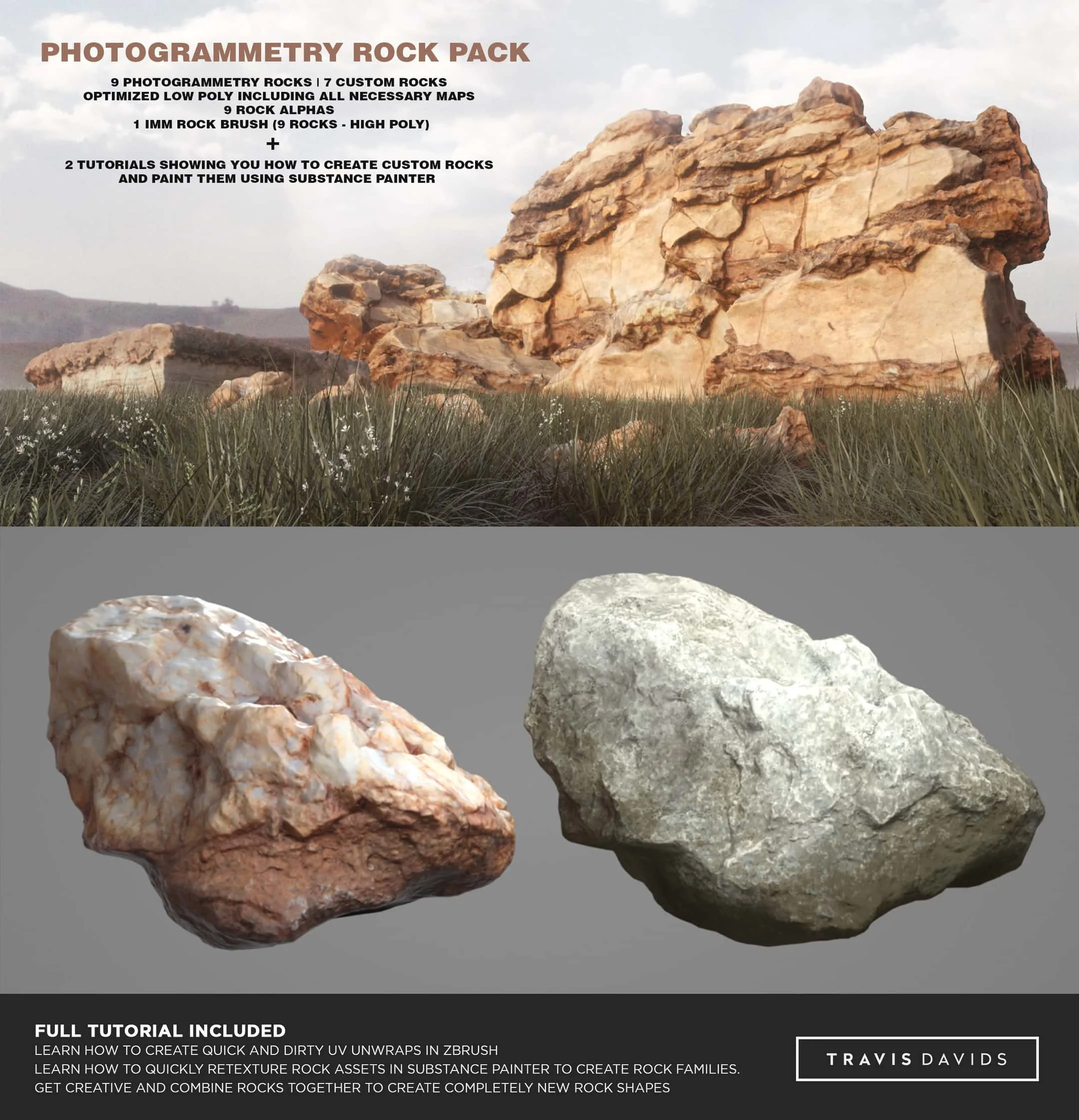 Photogrammetry Rock Pack Toolkit