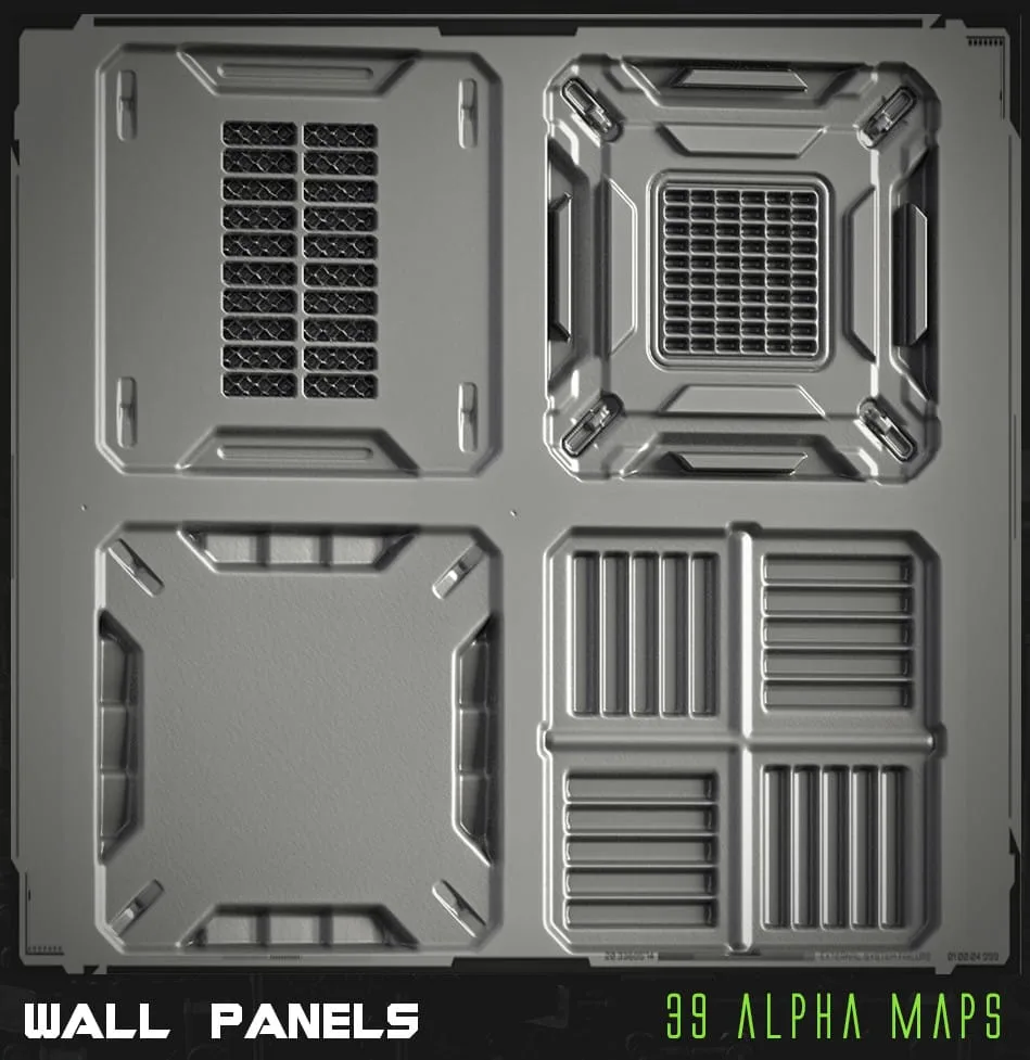 350+ Hard Surface Alpha Pack