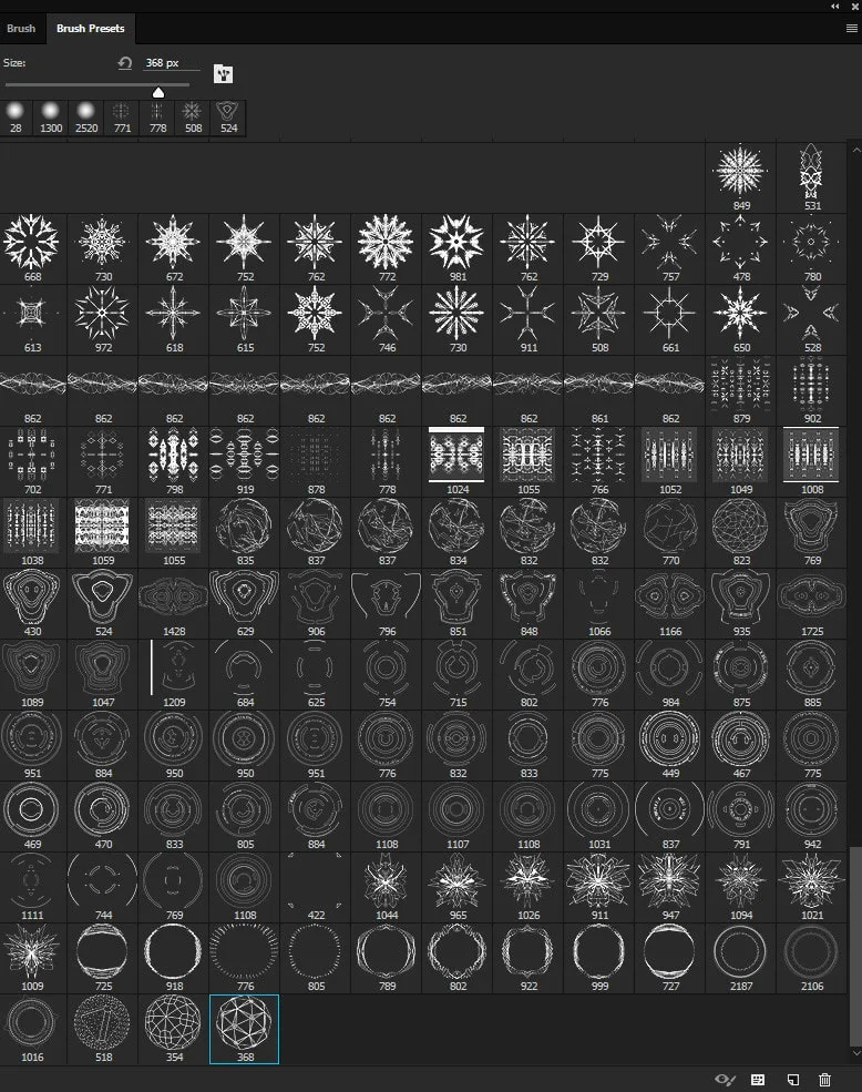 130 Alien UI Brushes