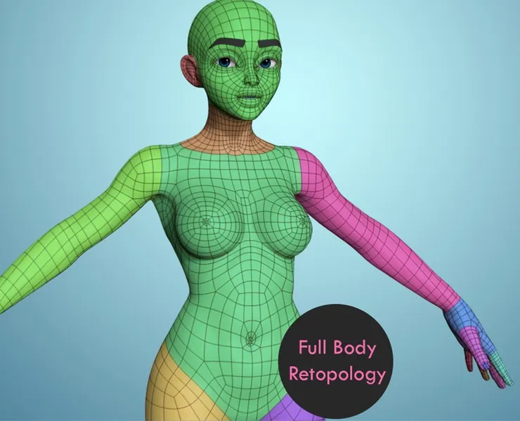 How to Retopologize the Rest of the Body - Tier 2