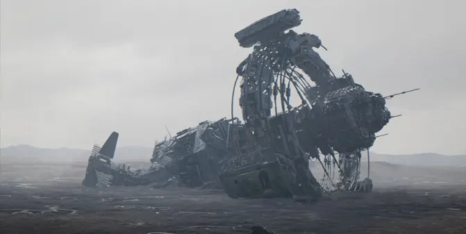 Derelict Ship 360 VR Panorama