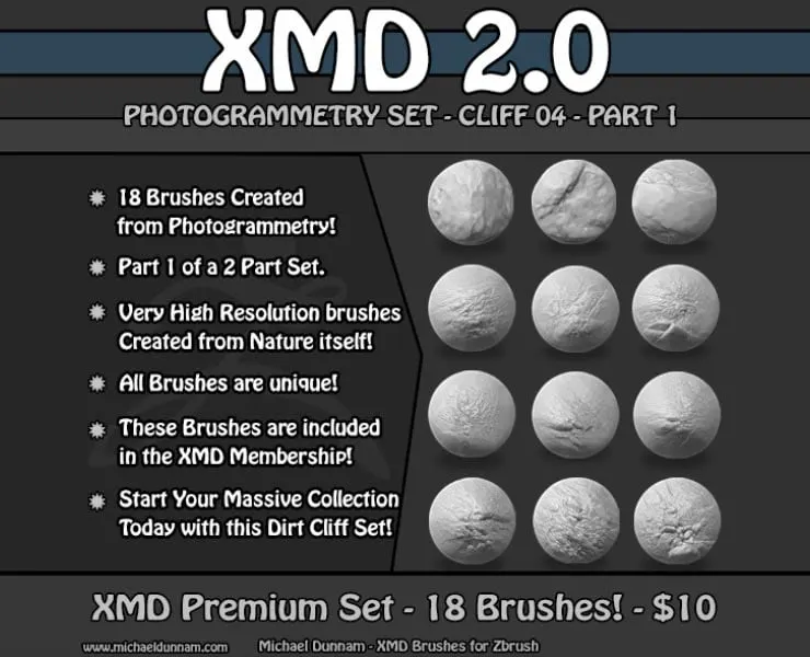 XMD - Premium Photogrammetry Cliff 04 - Part 1 of 2